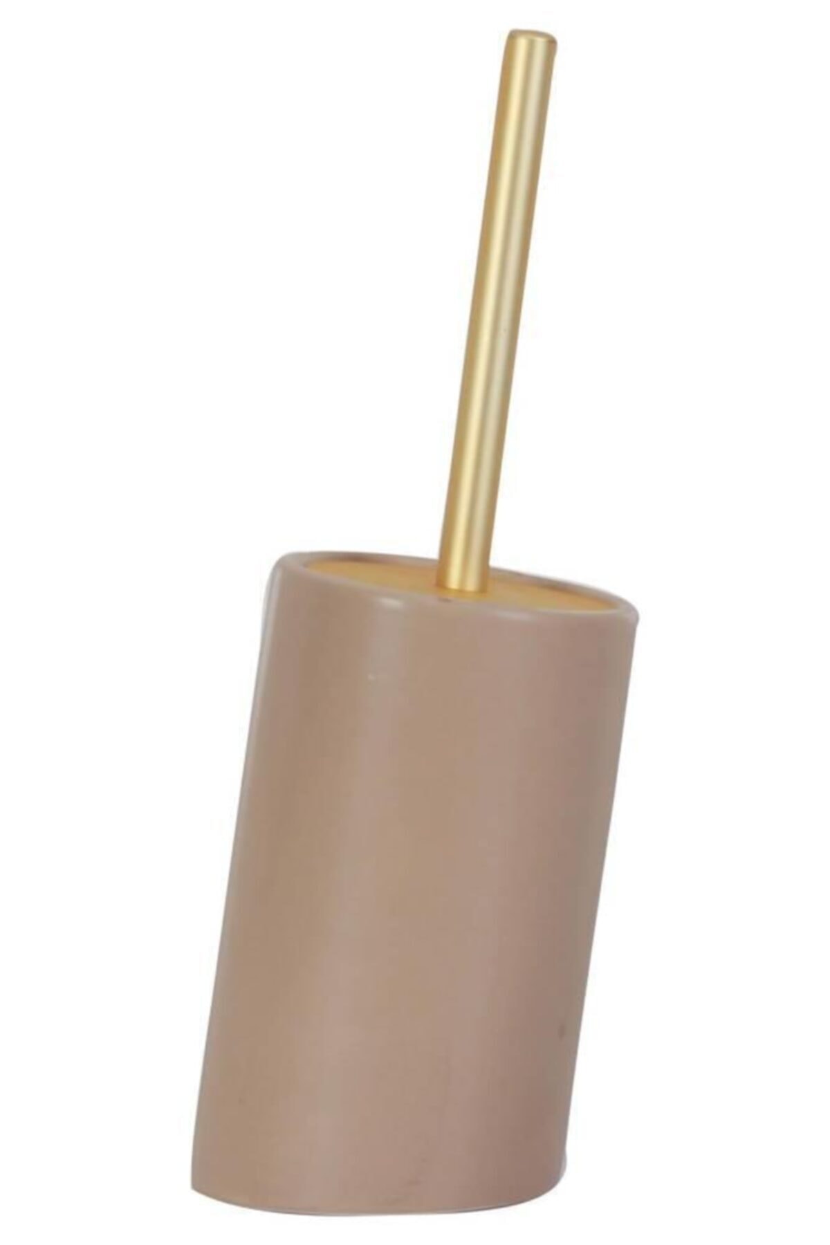 ACAR Fresh Stonewera Gold Mat Bej Metal Saplı Wc Fırçası 10319