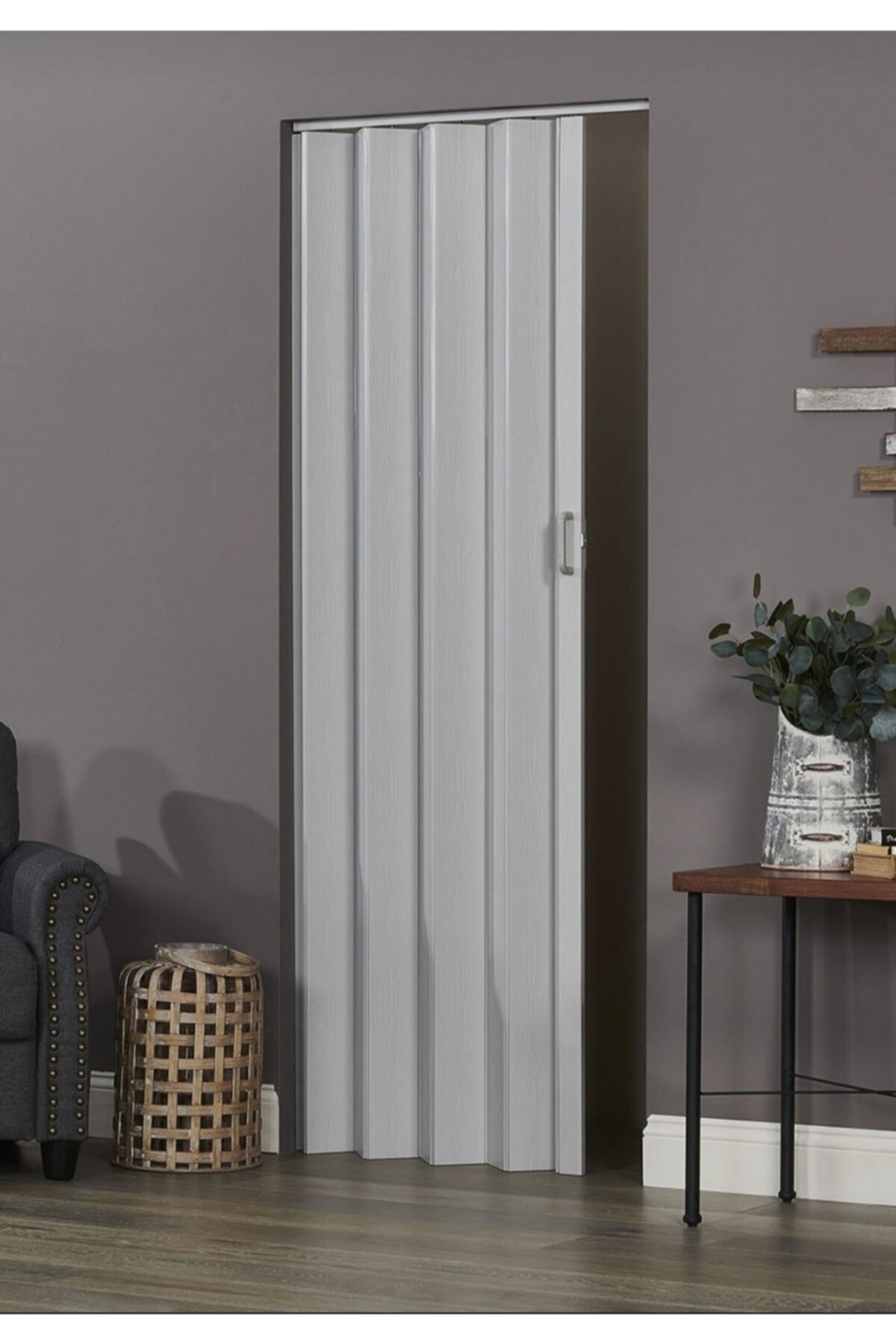 ERİKMANN Akordiyon Kapı 55cm H215 Akçaağaç Pvc Katlanır