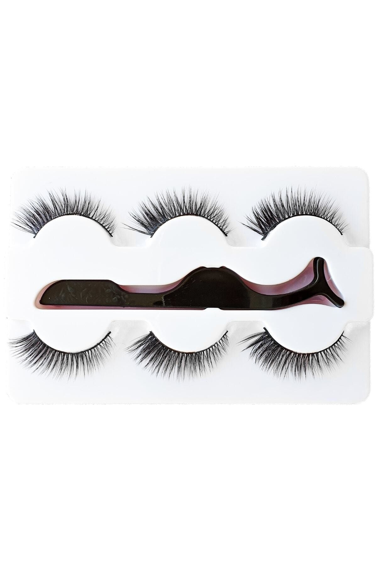 By Fly Beauty 3'lü Çekik Doğal Ipek Takma Kirpik Model: Marlin