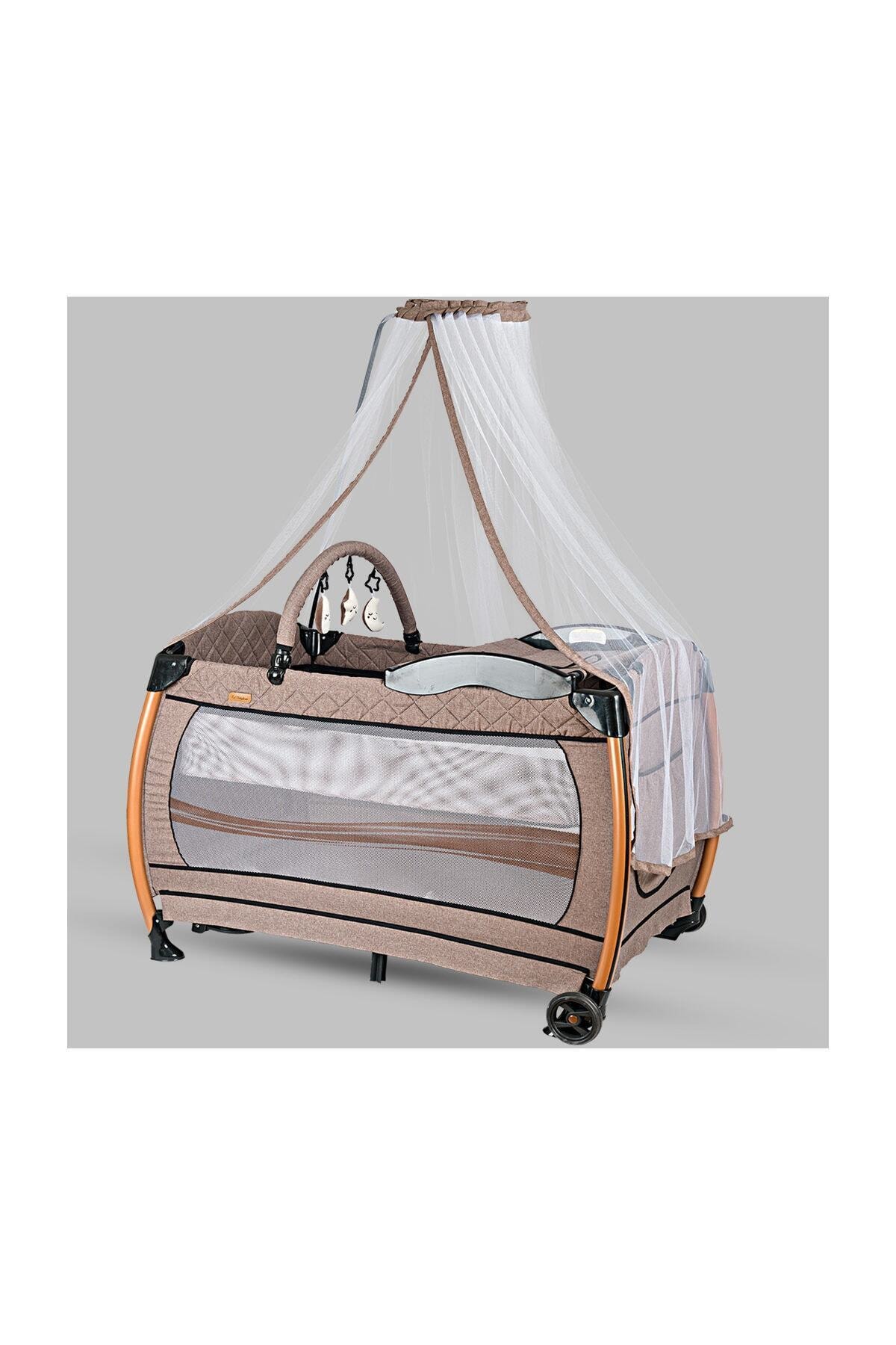 Baby Home 610 Weenle Tüllü 70x110 Bebek Oyun Parkı Yatak Park Beşik