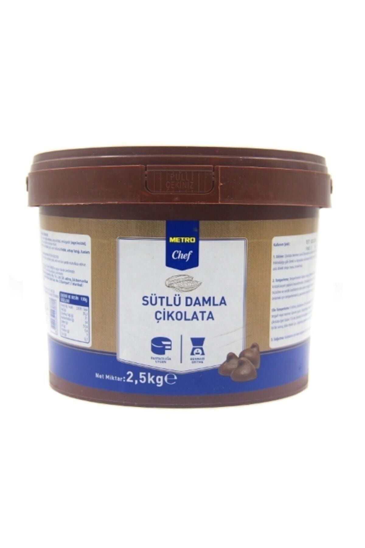 Metro Chef Sütlü Damla Çikolata 2.5 kg