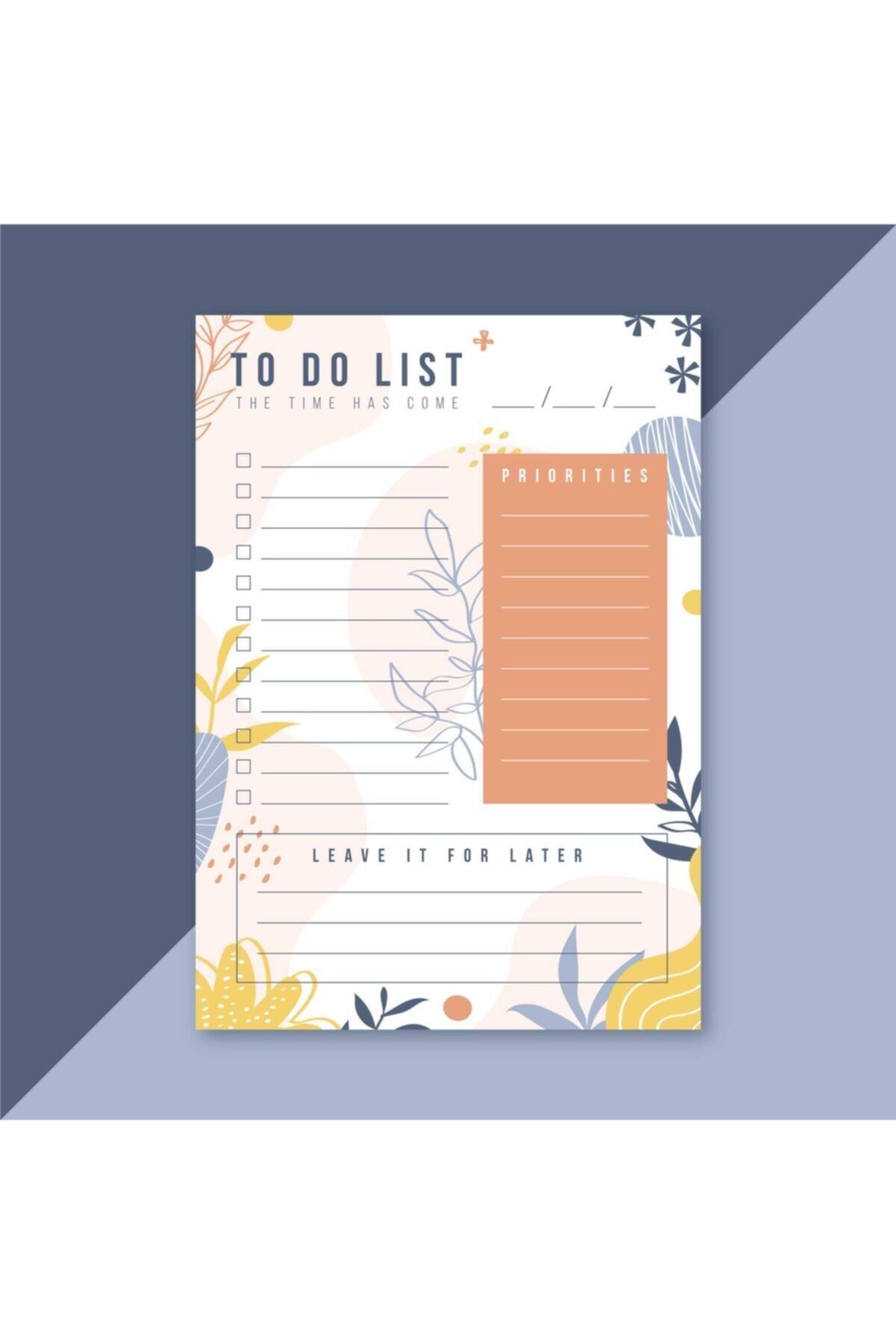 Ünsal Desing Yapılacaklar Listesi Yazılabilir Silinebilir Pvc 21x29.7cm To Do List