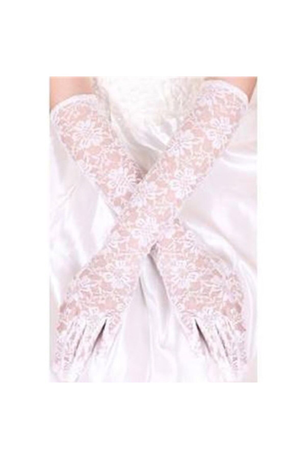 HİLALSHOP Dantelli Abiye Eldiveni