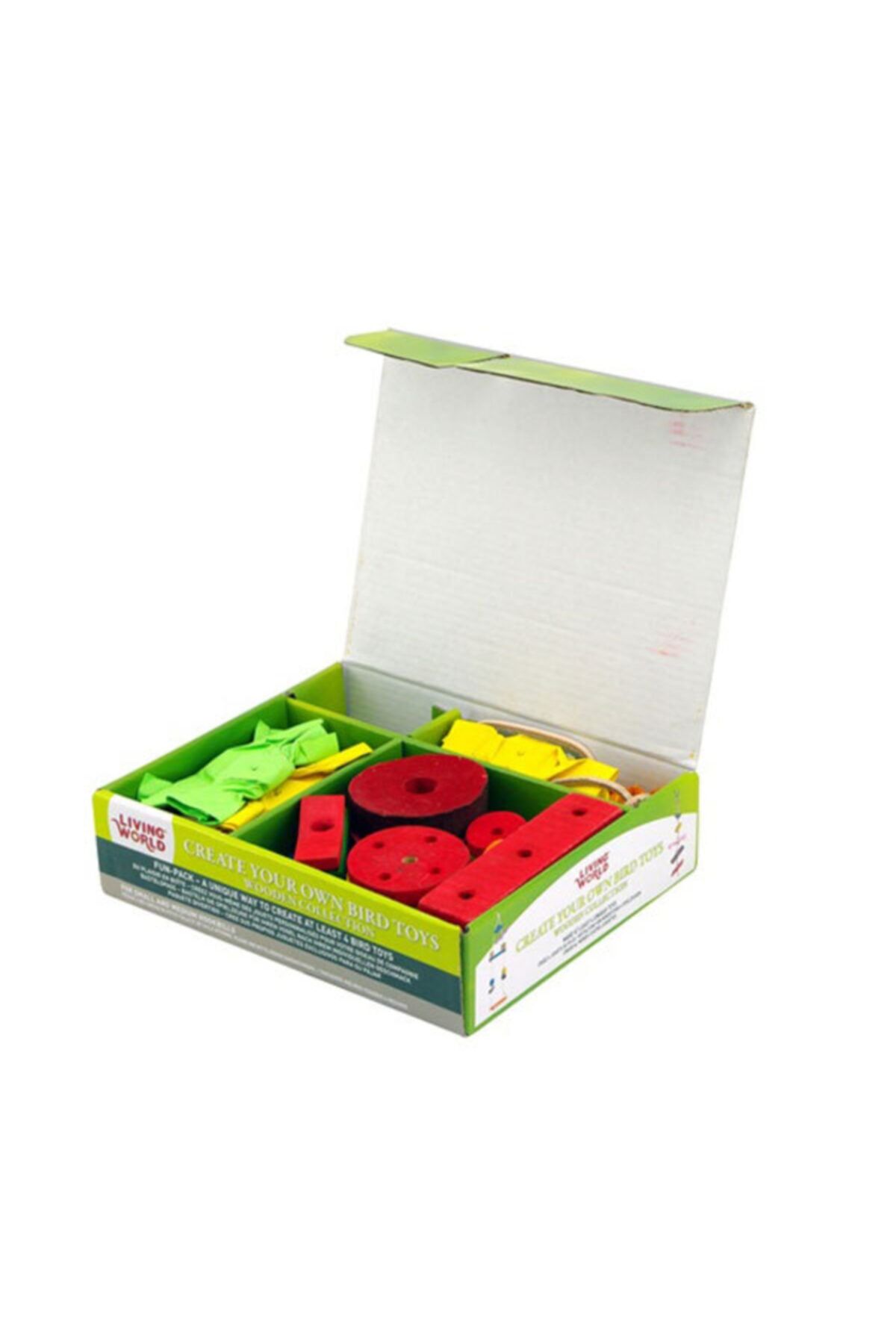 HİLALSHOP Living World Kuş Oyuncak Yapma Seti - Ahşap