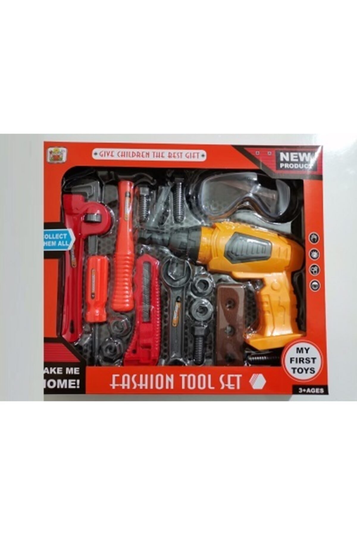 Hızır Oyuncak Tool Set El Aletleri Eğitici Oyuncak 19 Parça Matkap Pillidir