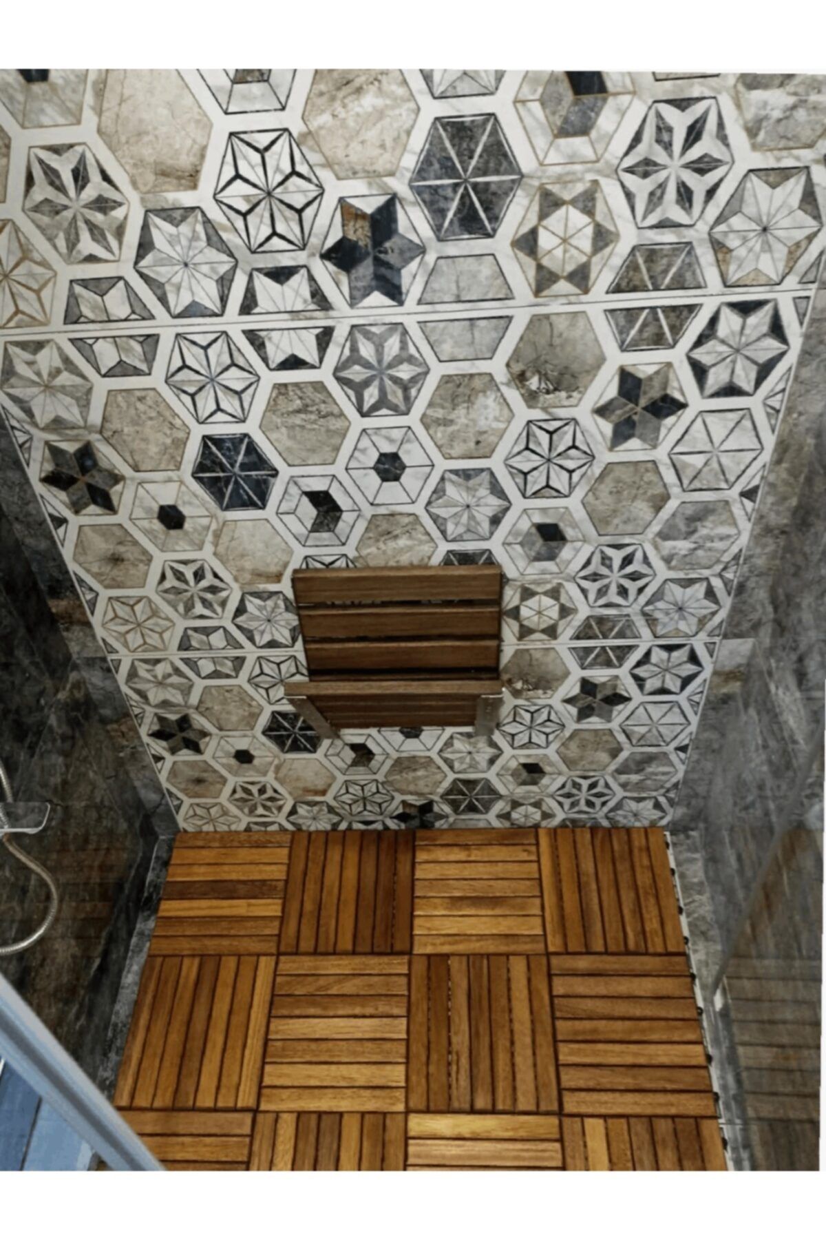 AYDEKOR Parke Teak Deck Döşeme Karosu ''30x30''cm 12 Adet(1,08 MT2)
