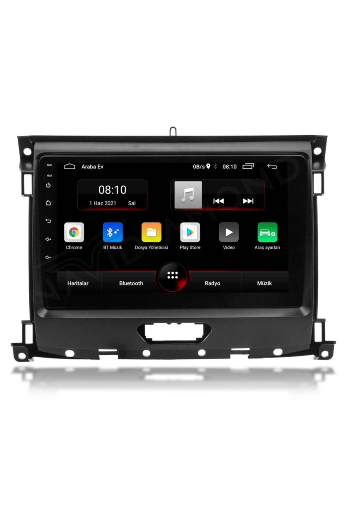NAVİDİAMOND Ford Ranger 2 Gb Ram 32 Gb Hafıza Android 10.1 Multımedia Navigasyon Teyp