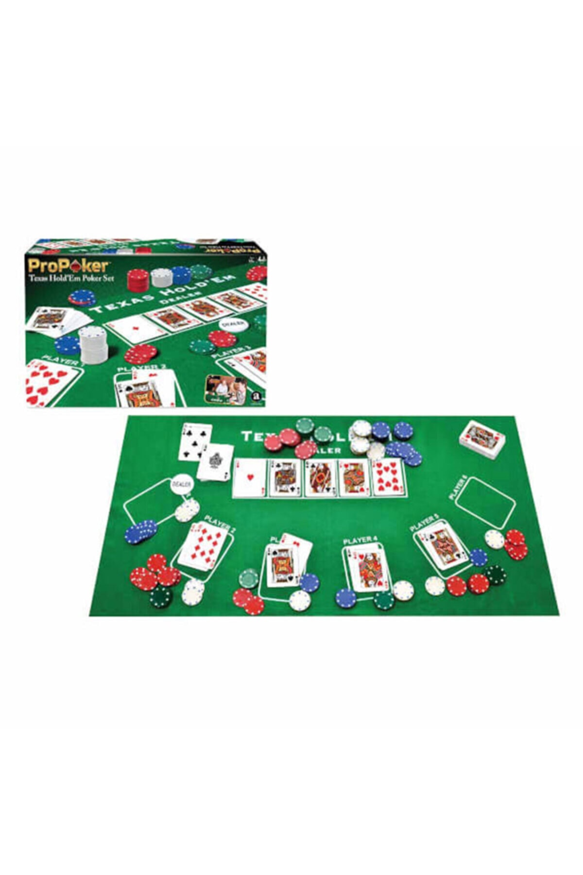 Sunman Kutu Oyunu Pro Poker 200 Fişli Set Texas Holdem Chip Rulet Masa Oyun Seti