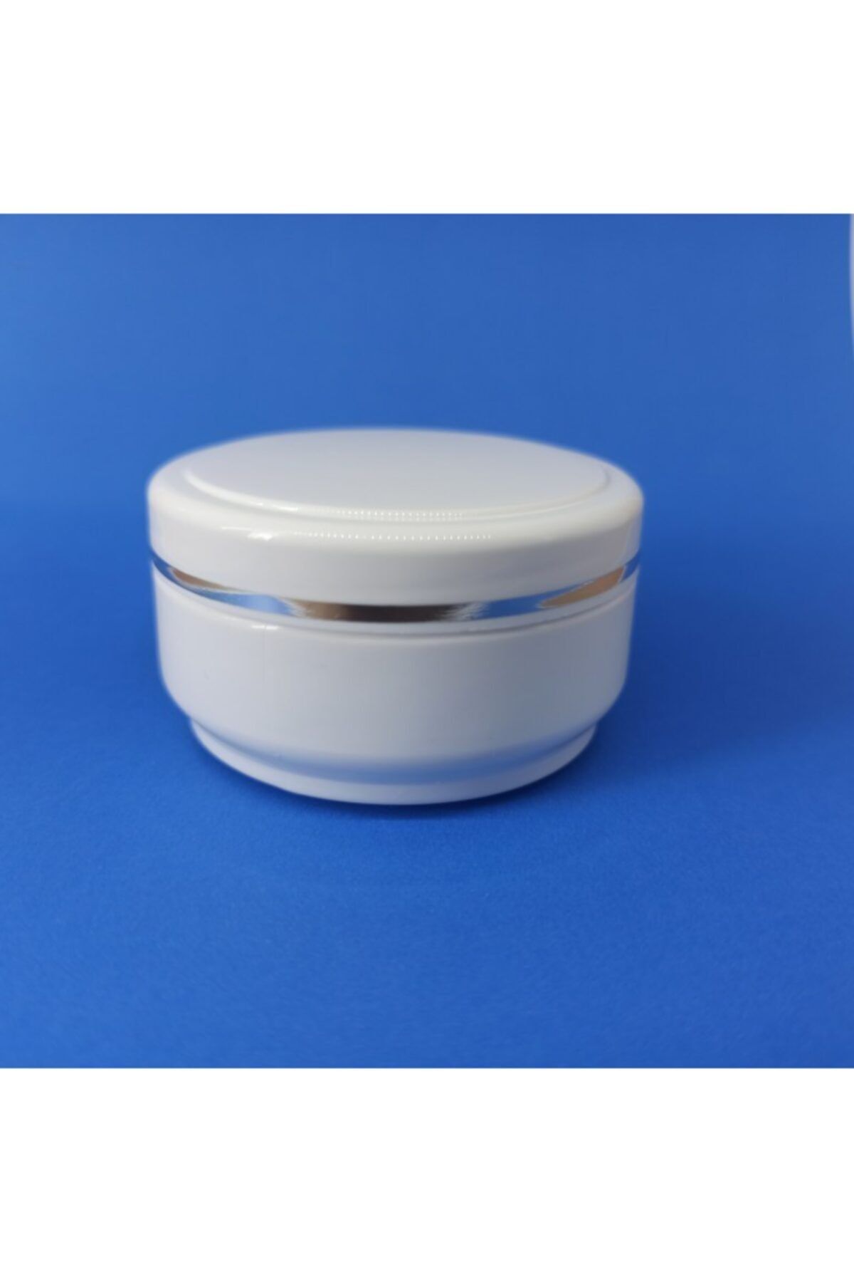 demethome Lüx Şeritli Beyaz 50 Ml Boş Pomat-krem-kozmetik Kutusu 25 Adet