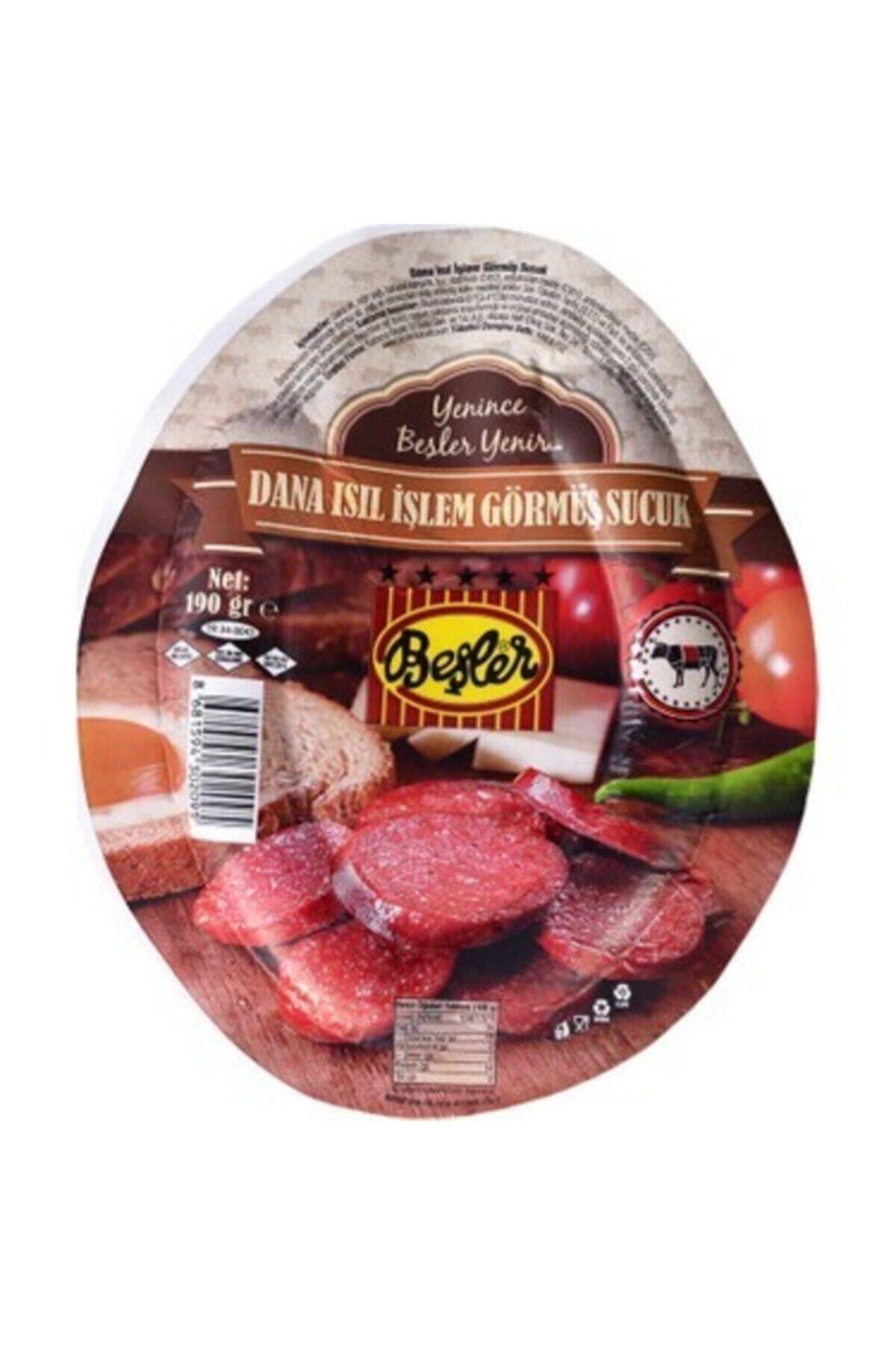 Doğal Malatya Pazarı Beşler Dana Sucuk 190 Gr.