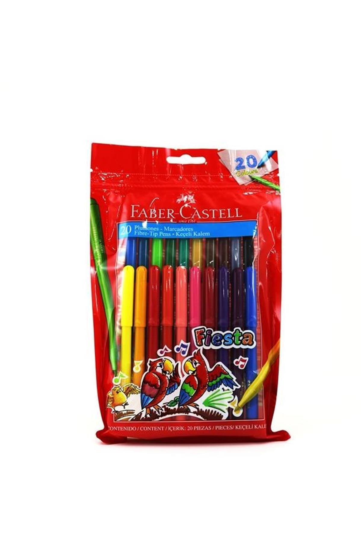 Faber Castell Marka: 20 Renk Fiesta Keçeli Kalem 8330450