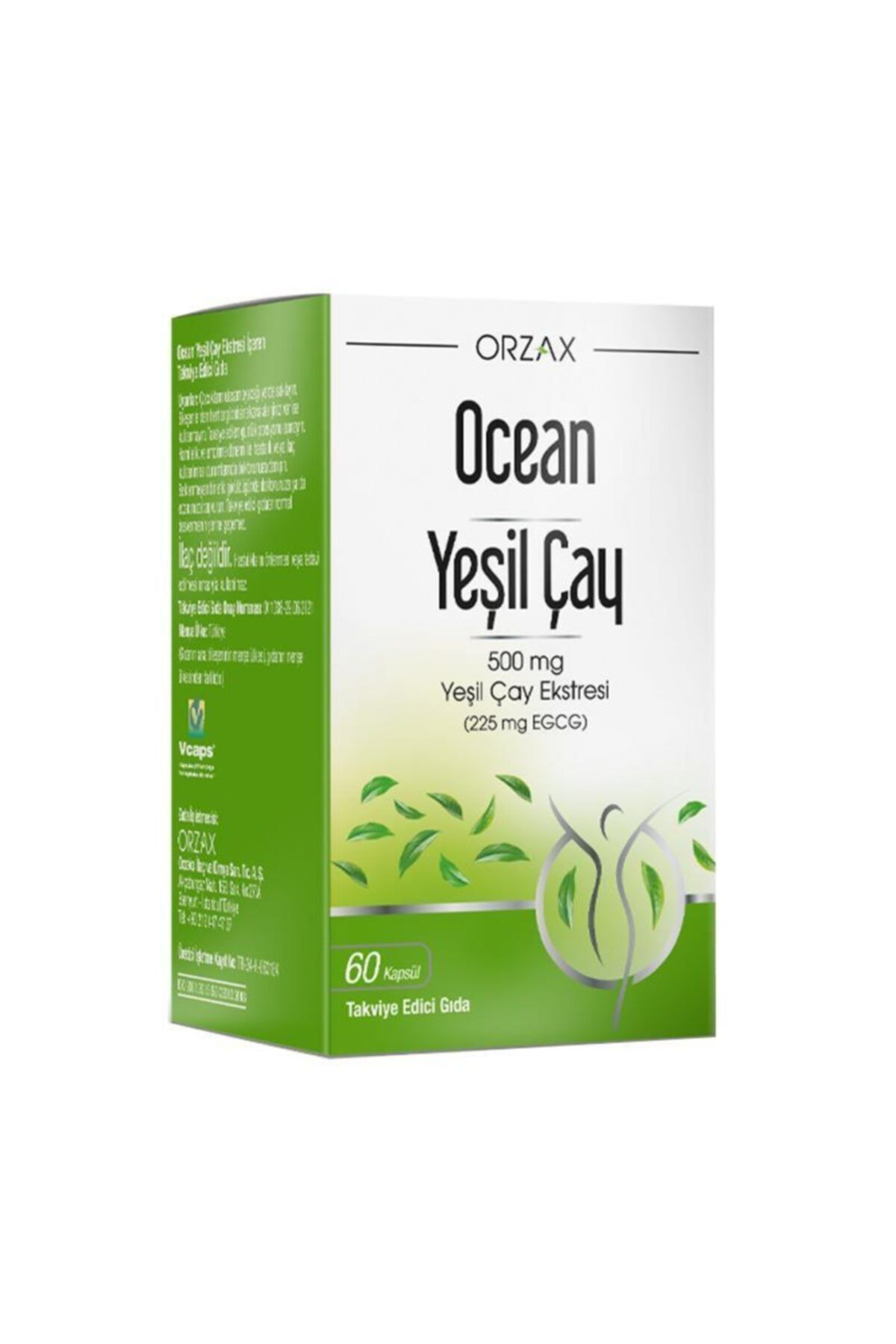 Orzax Ocean Green Tea Takviye Edici Gıda 60 Kapsül