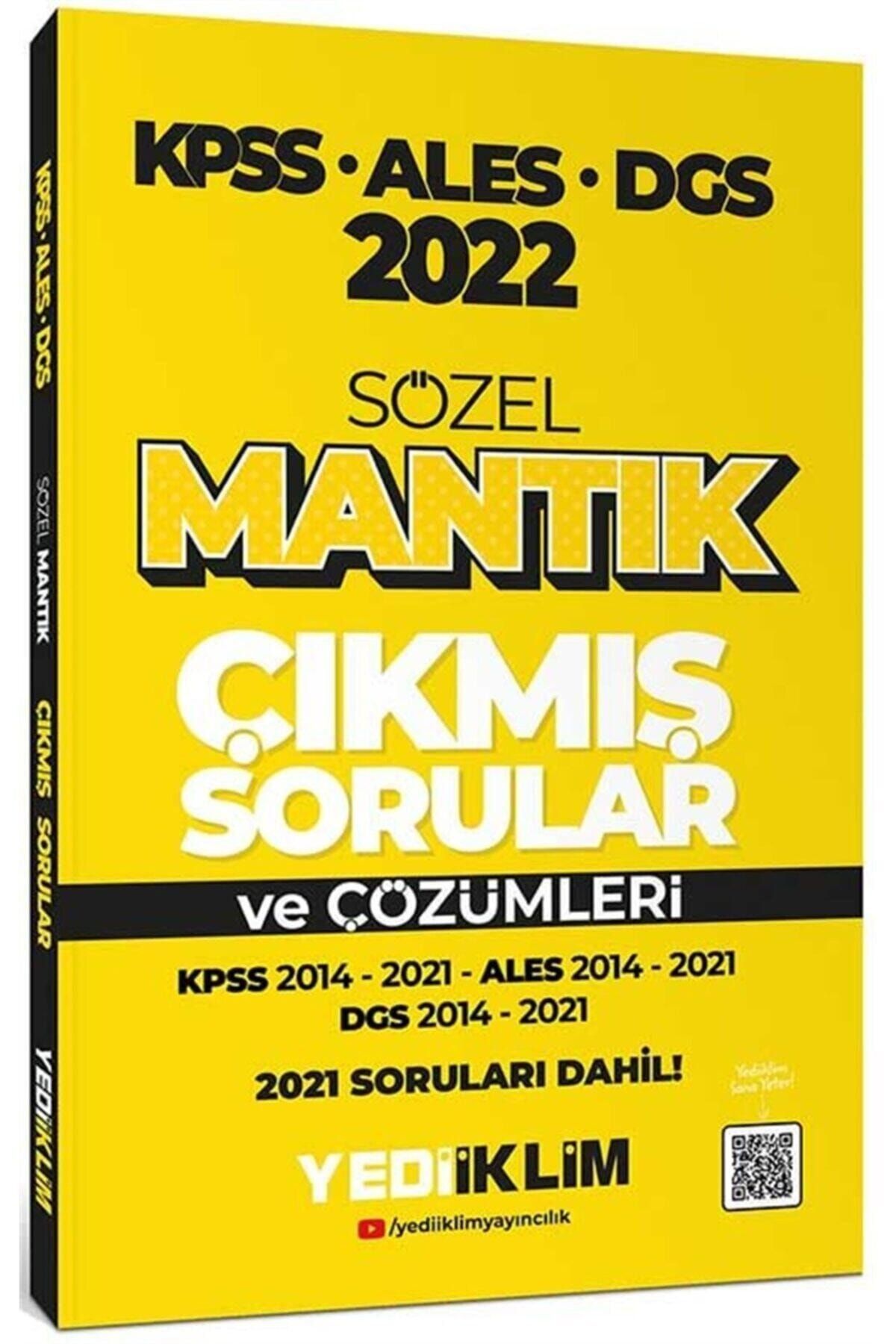 Yediiklim Yayınları 2022 Kpss-ales-dgs Sözel Mantık Çıkmış Sorular Ve Çözümleri