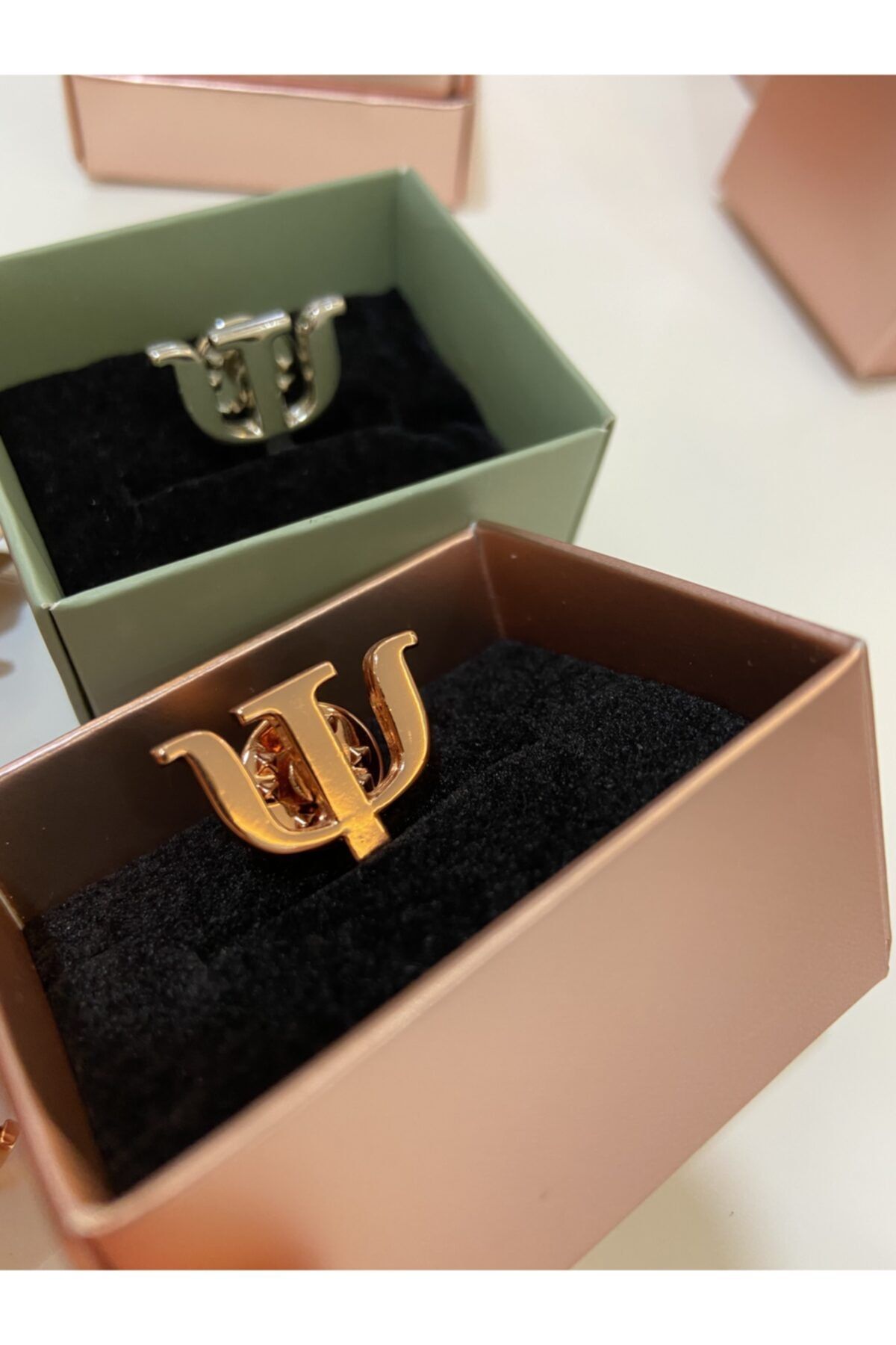 NO NOME Psikolog Psikoloji Rozet Rose Gold Bakır Rengi