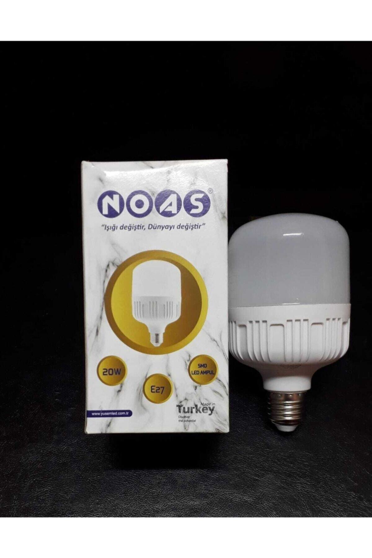 Noas 20watt Led Torch Ampul 6500k Beyaz Işık 1800lümen Işık Değeri