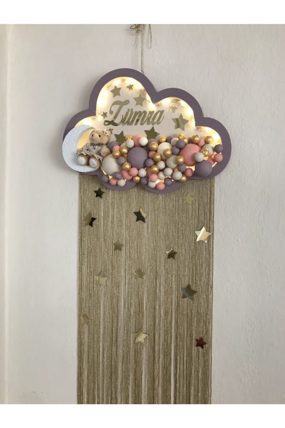 BS ORGANİZASYON Işıklı Bebek Kapı Süsü