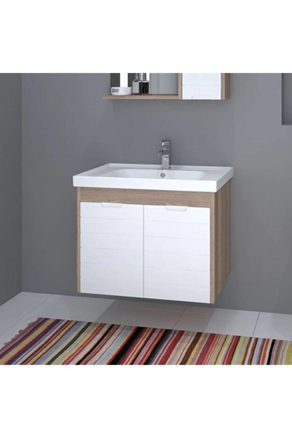DENKO Mostar 70 cm Mdf Banyo Dolabı Takımı Alt Modül