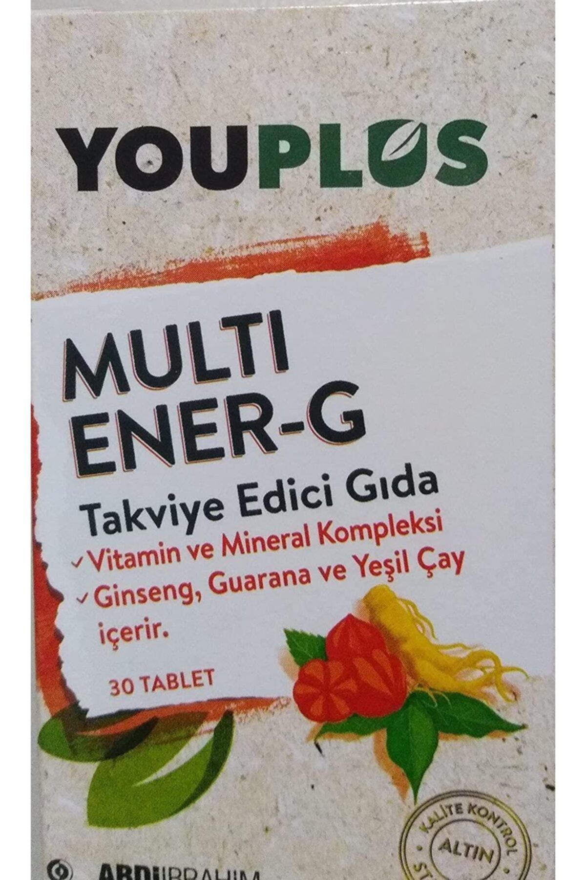 Youplus Multi Ener-g Vitamin Ve Mineral Kompleksi Takviye Edici Gıda