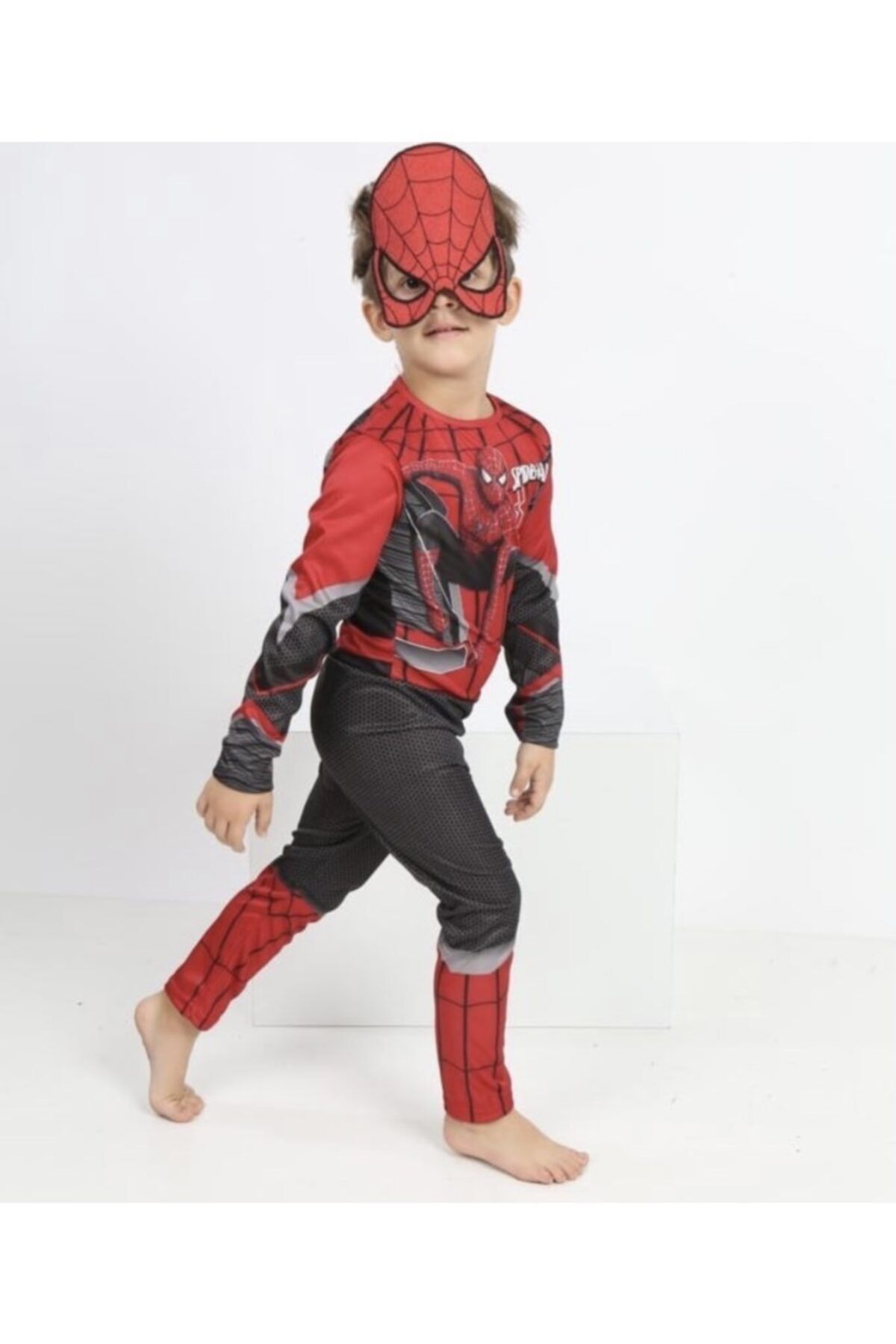 DENİZCE Spiderman Örümcek Adam Maskeli Kostüm