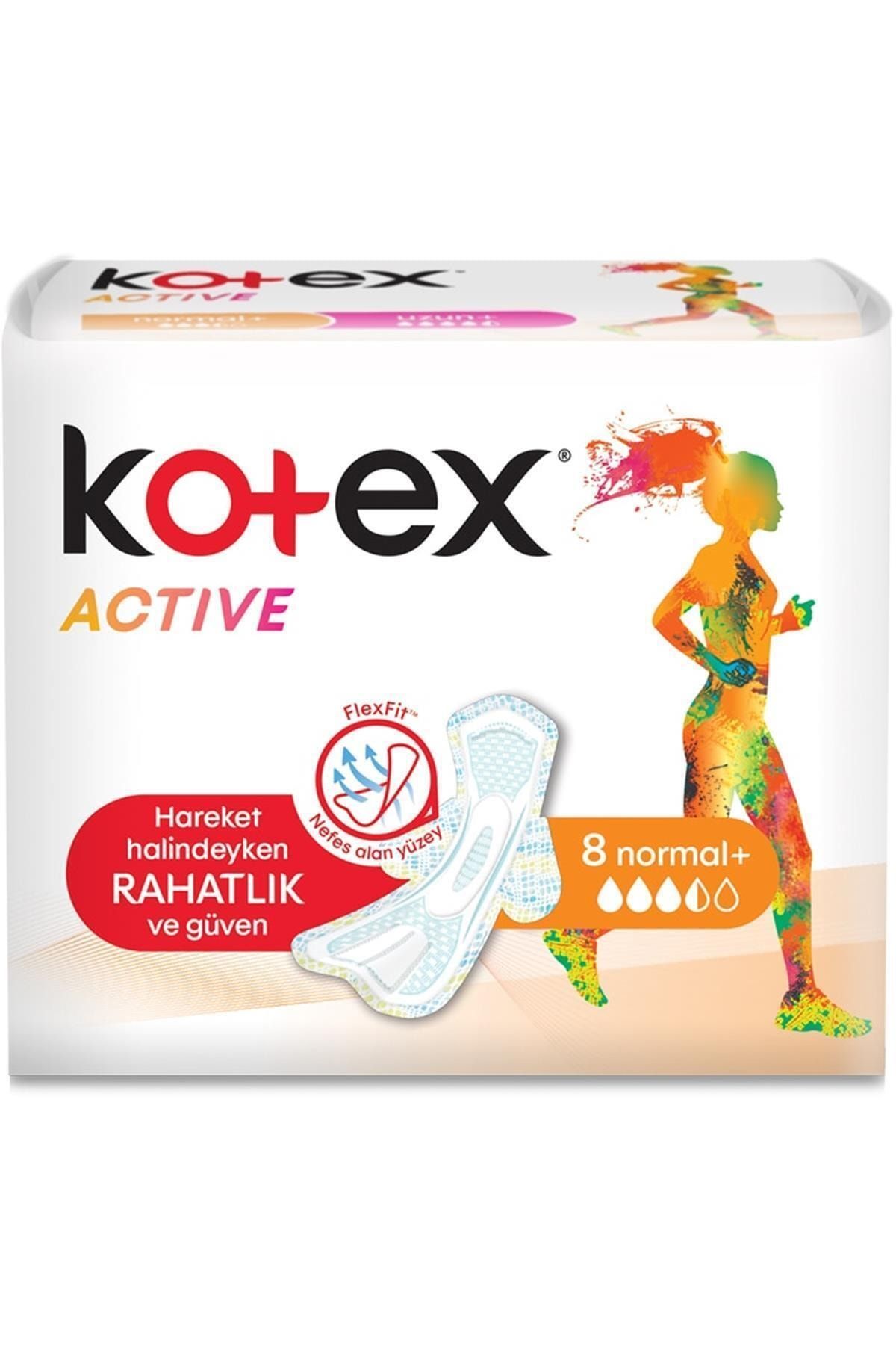 Kotex Active Ultra Hijyenik Ped Normal 8'li Kategori: Günlük Ped