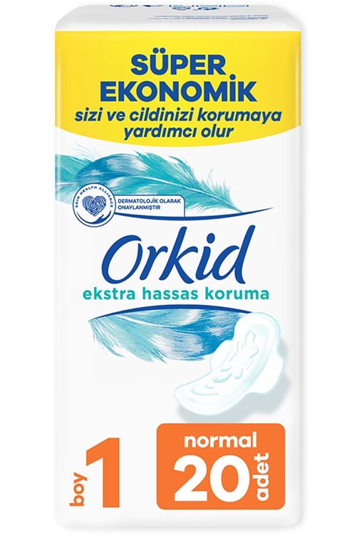 Orkid Extra Hassas Koruma Dörtlü Hijyenik Ped Normal 20li
