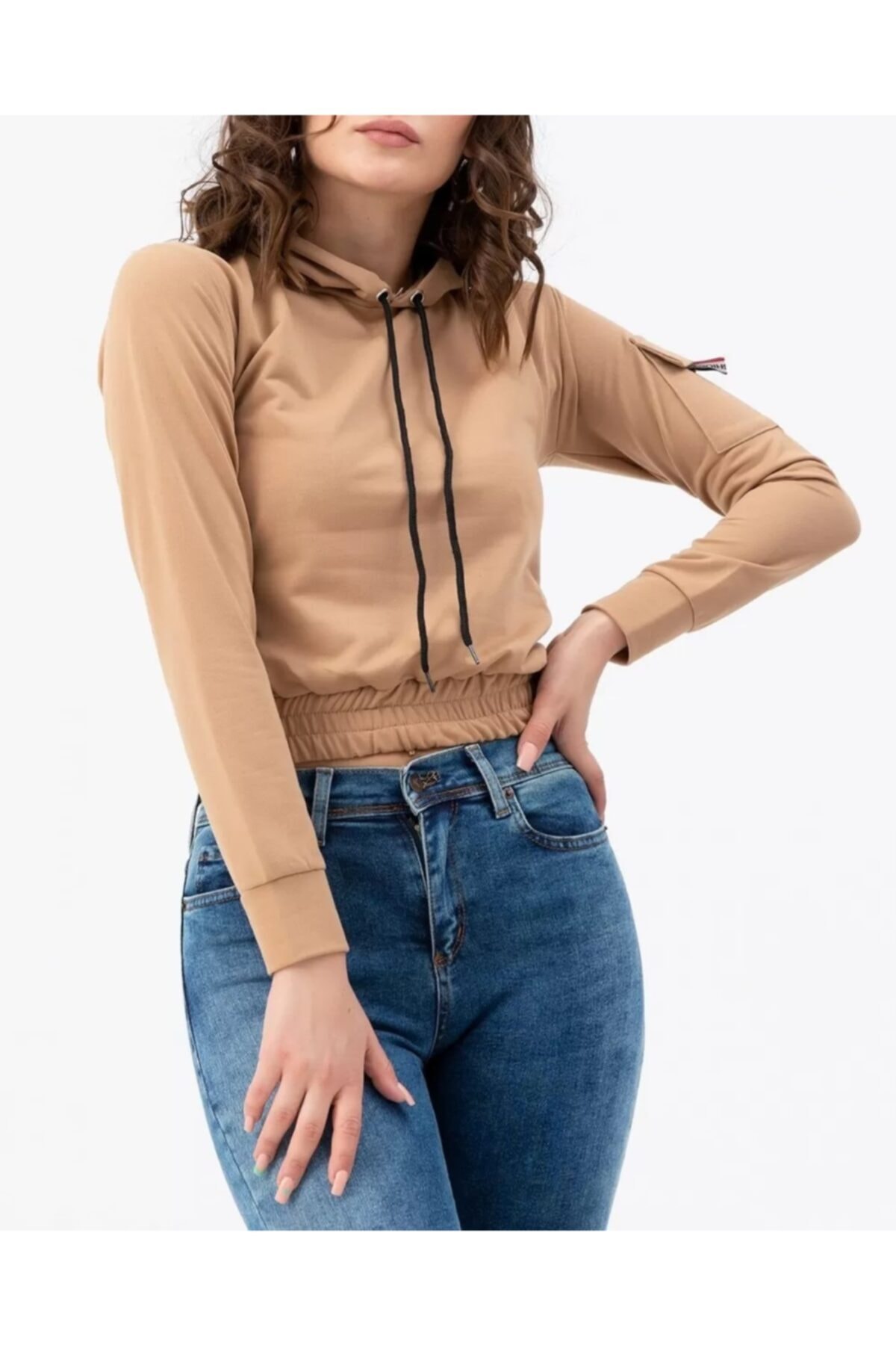 YILDIZLI Kapüşonlu Sweatshirt