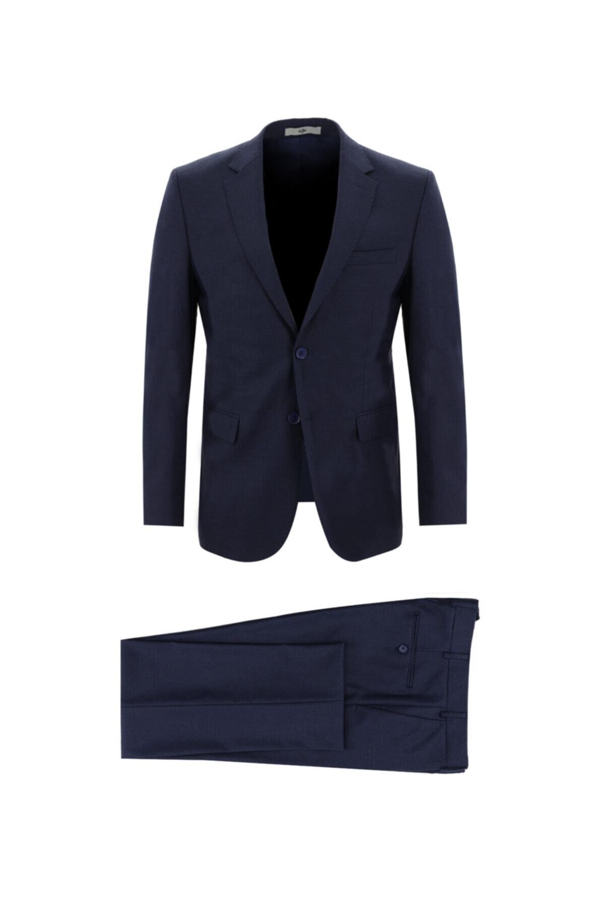 Kiğılı Slim Fit Kuşgözü Takım Elbise