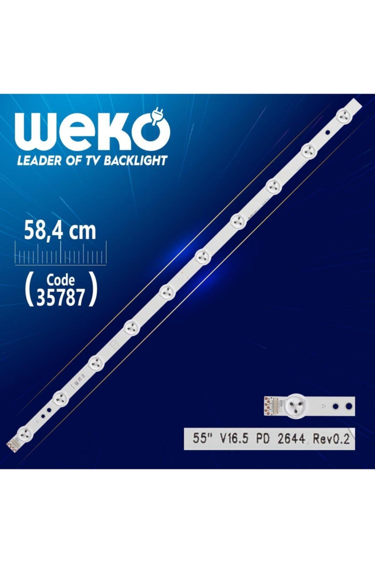 WEKO 55 V16.5 Pd 2644 Rev0.2 - B Type - 58.4 Cm 10 Ledli - wk-1254)