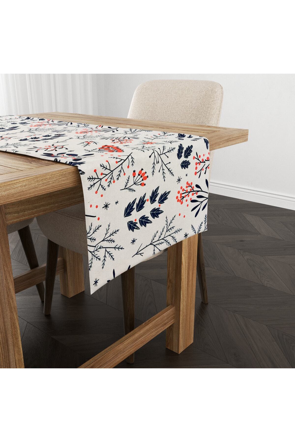 FUS BLUE Sonbahar Desenli Runner