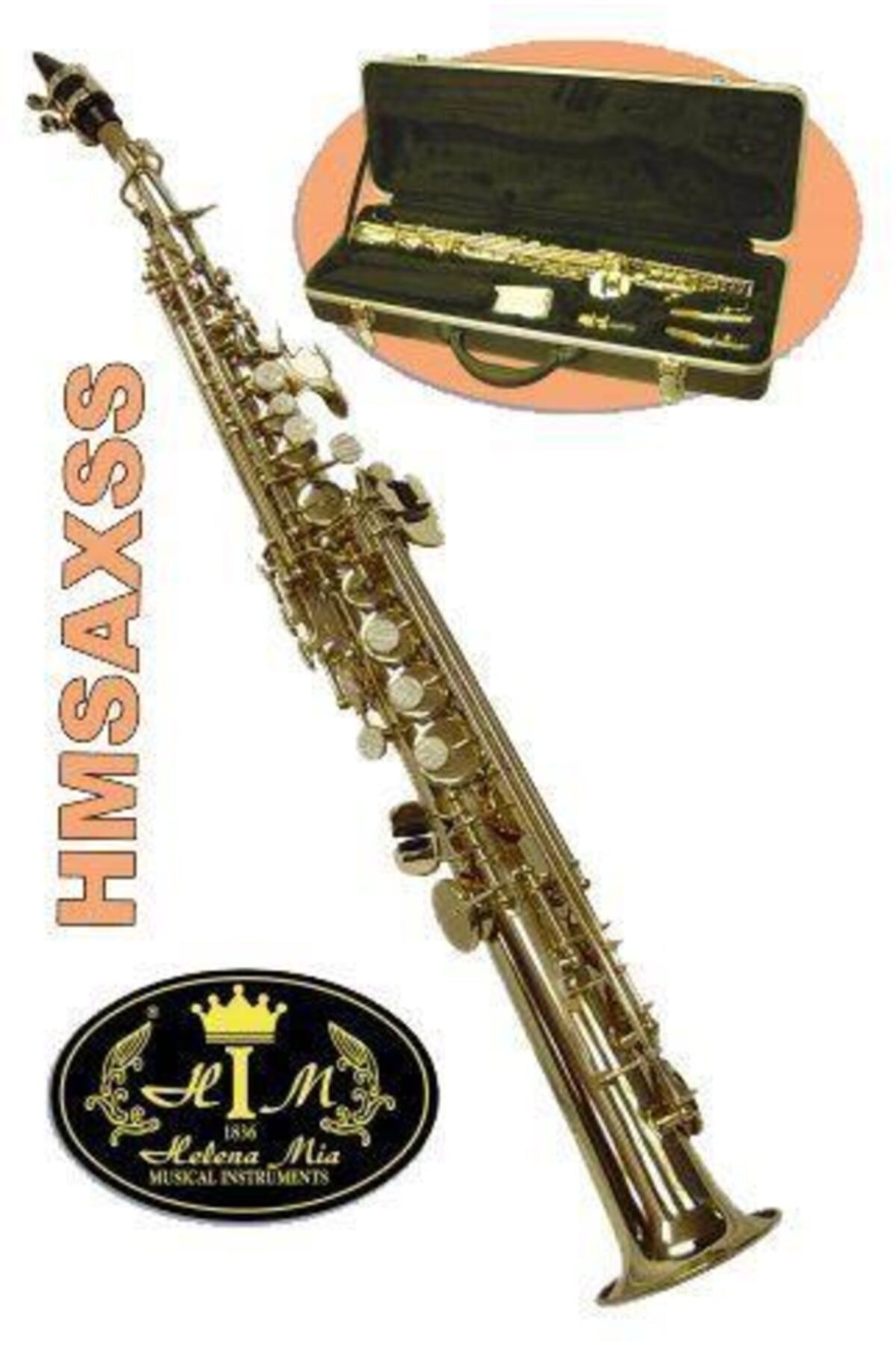 HİLALSHOP Saksafon Soprano Altın Helena Mia Hmsaxss