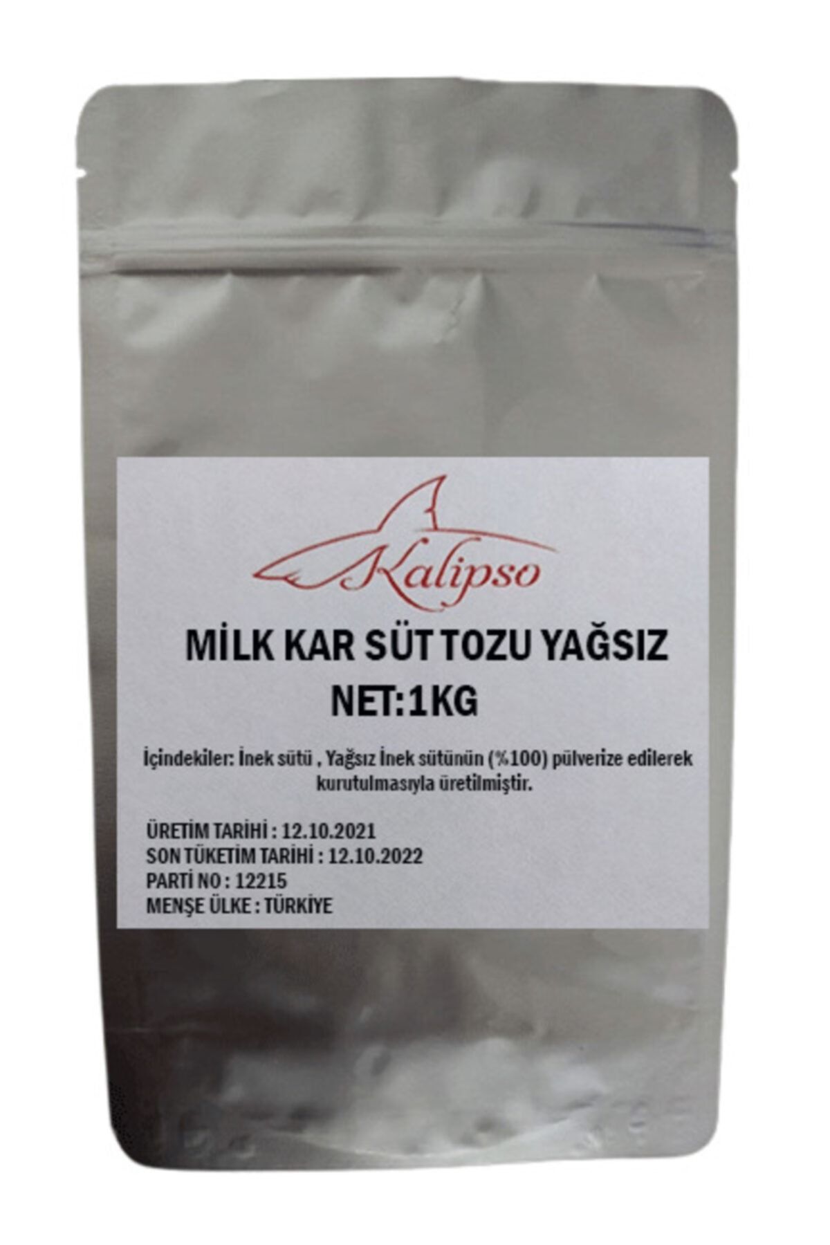 Kalipso Kimya Milk Kar Yağsız Süt Tozu 1kg