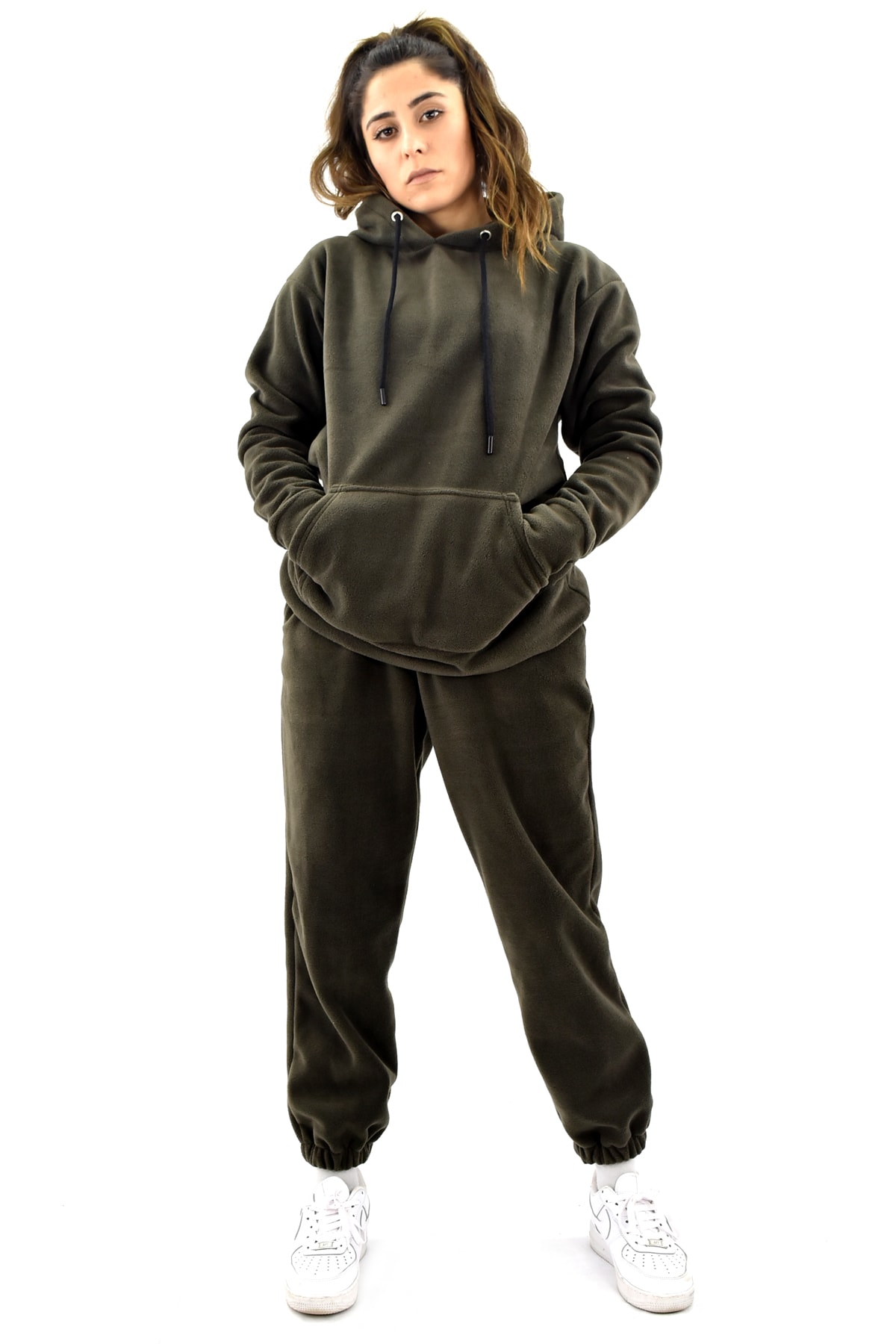 ravenzz Polar Kapüşonlu Eşofman Takımı-haki Yeşil