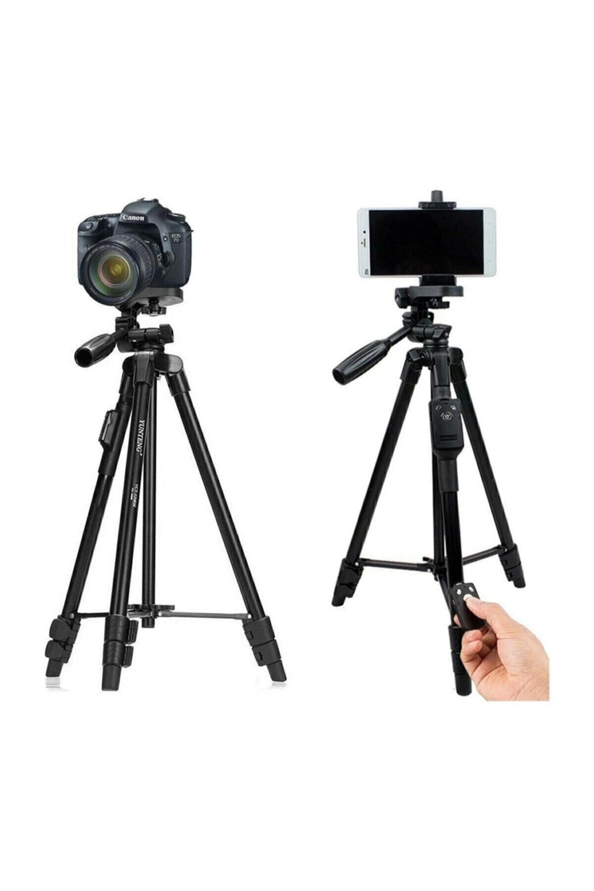 Sore Profesyonel Kumandalı Tripod 146 Cm Telefon Ve Dslr Kamera Tutucu Bluetooth Kumandalı Çantalı Tripod