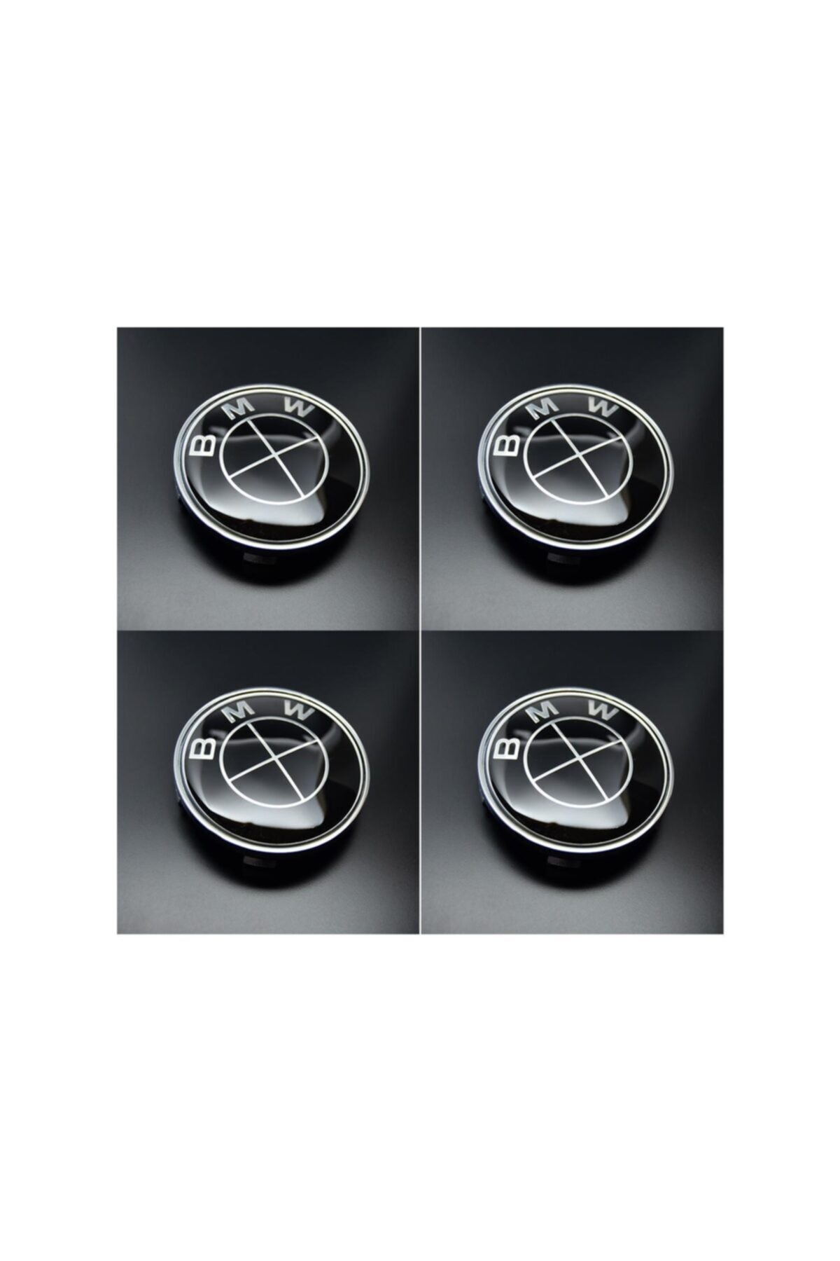 Heropar Bmw Siyah Jant Göbeği 68 Mm Takım ( 4 Adet )