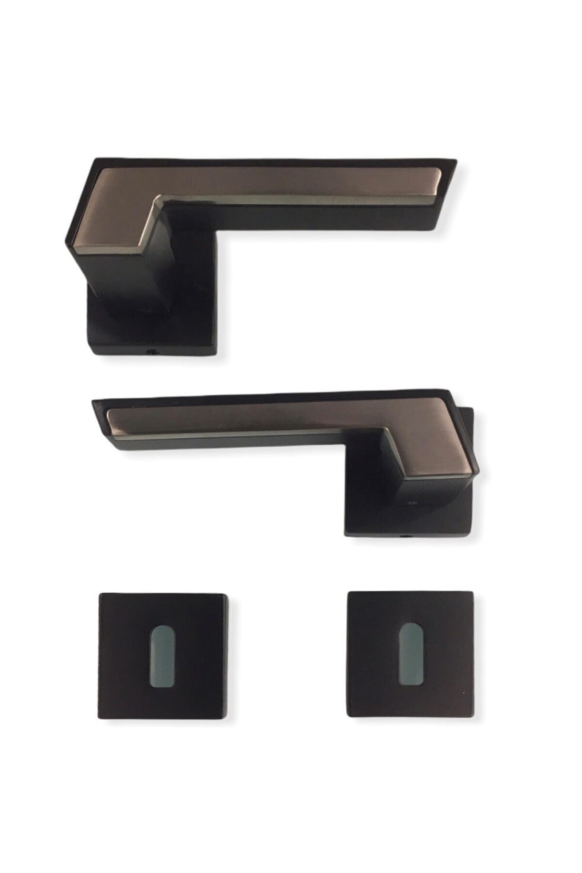 Dreamax Volvo Siyah Inox Kare Rozetli Oda Kapı Kolu 2166