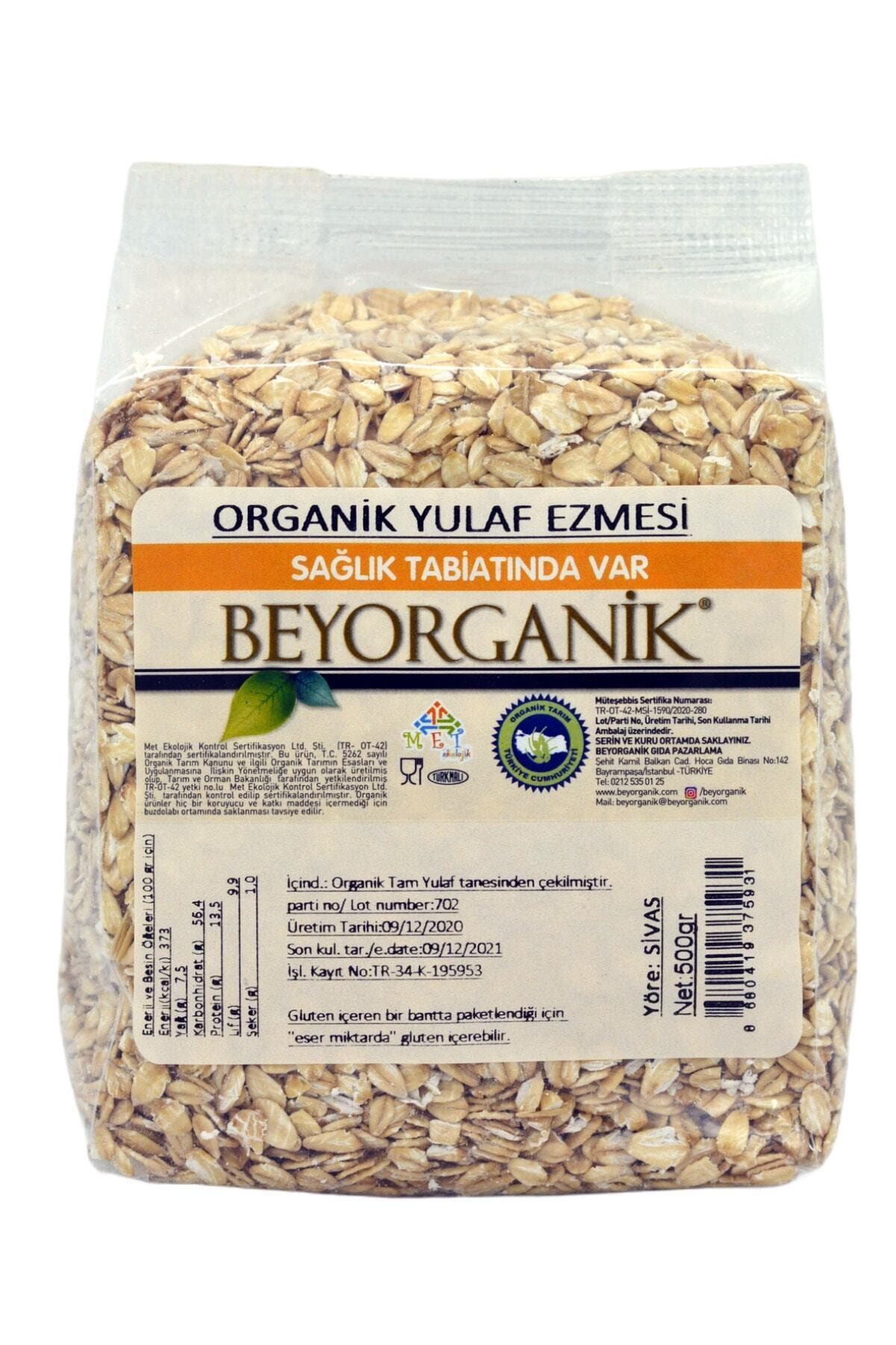 BEYORGANİK Organik Yulaf Ezmesi 500 gr
