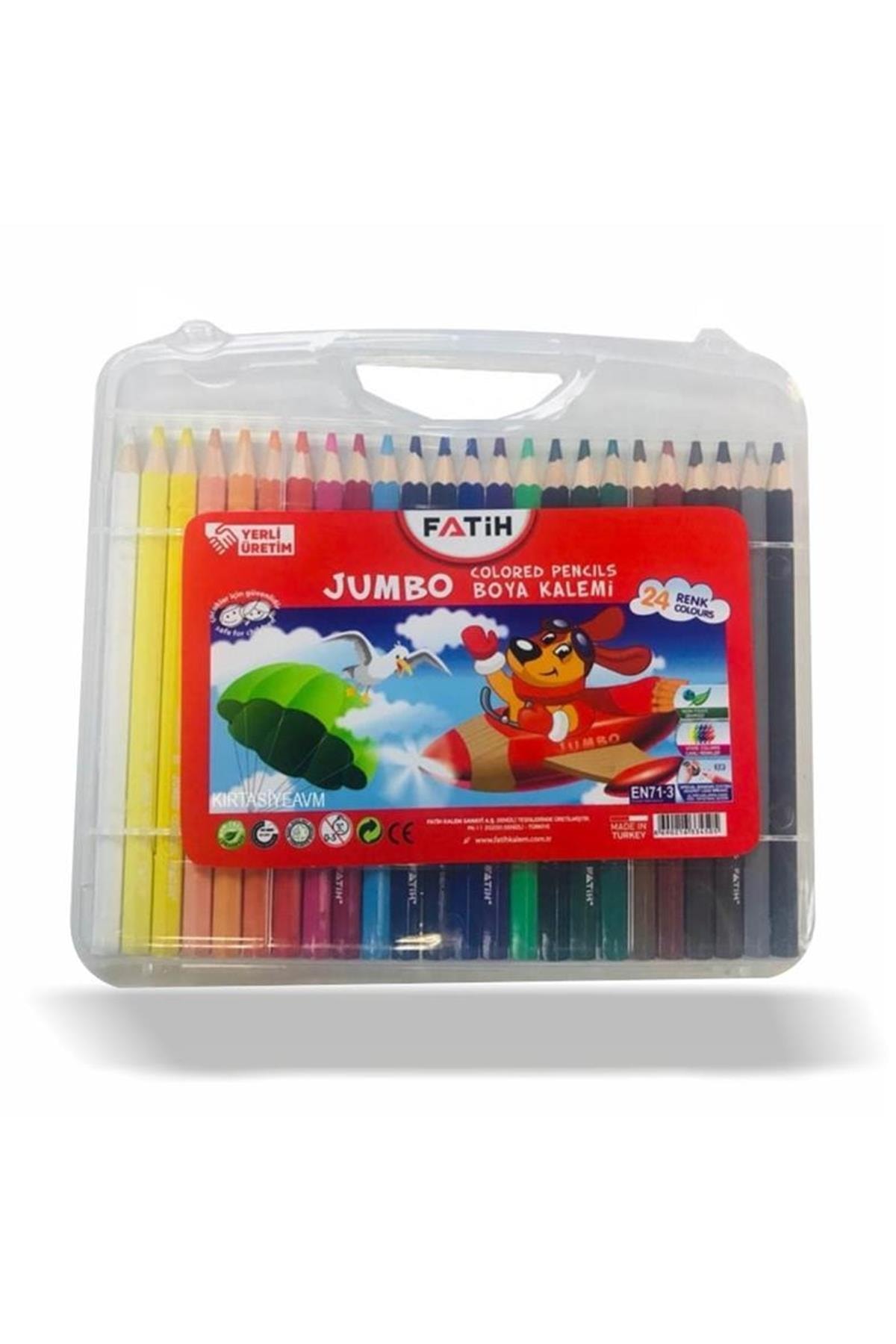 Fatih 24 Renk Jumbo Kuru Boya Kalemi Çantalı 33450