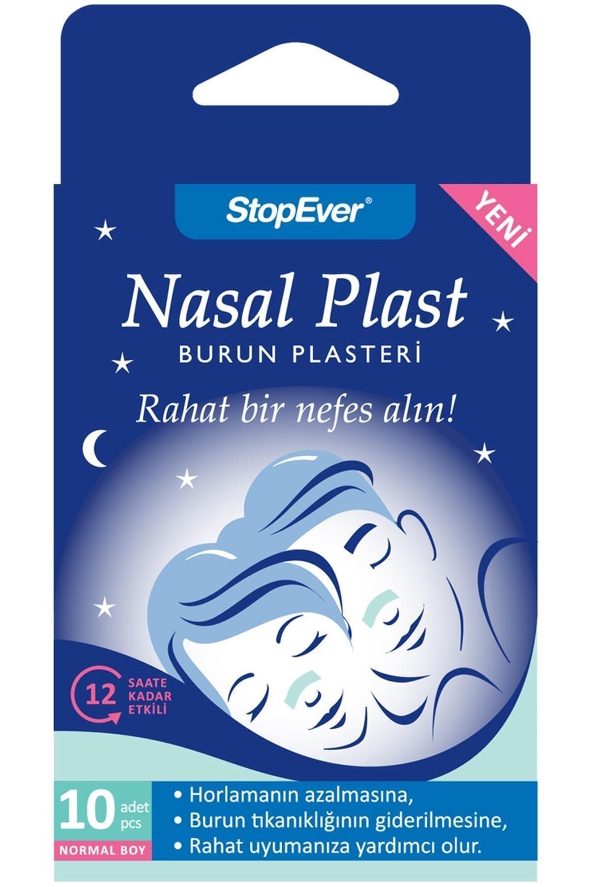 StopEver Nasal Plast Burun Plasteri Normal Boy 10'lu