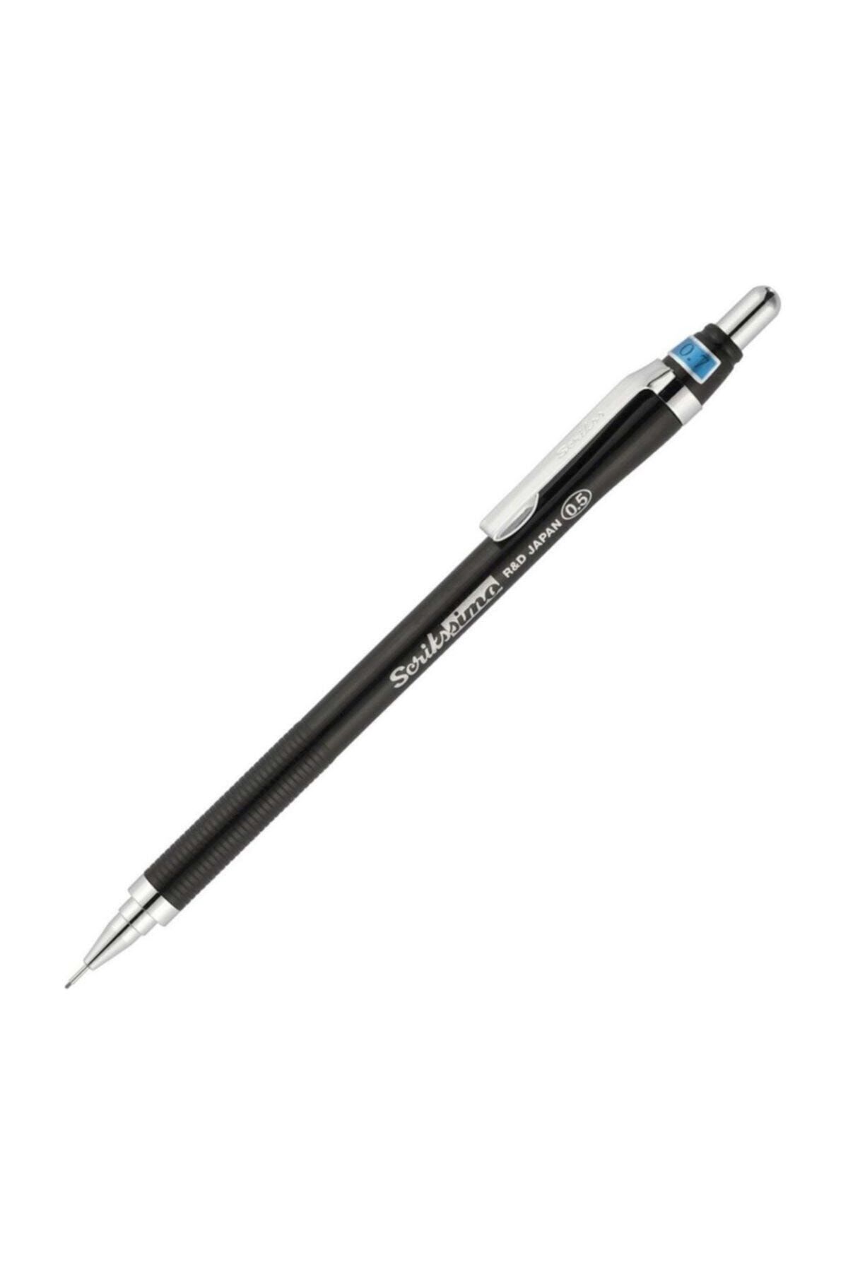 Scrikss Simo 0.7 Mm Versatil Basmalı Kurşun Kalem Siyah