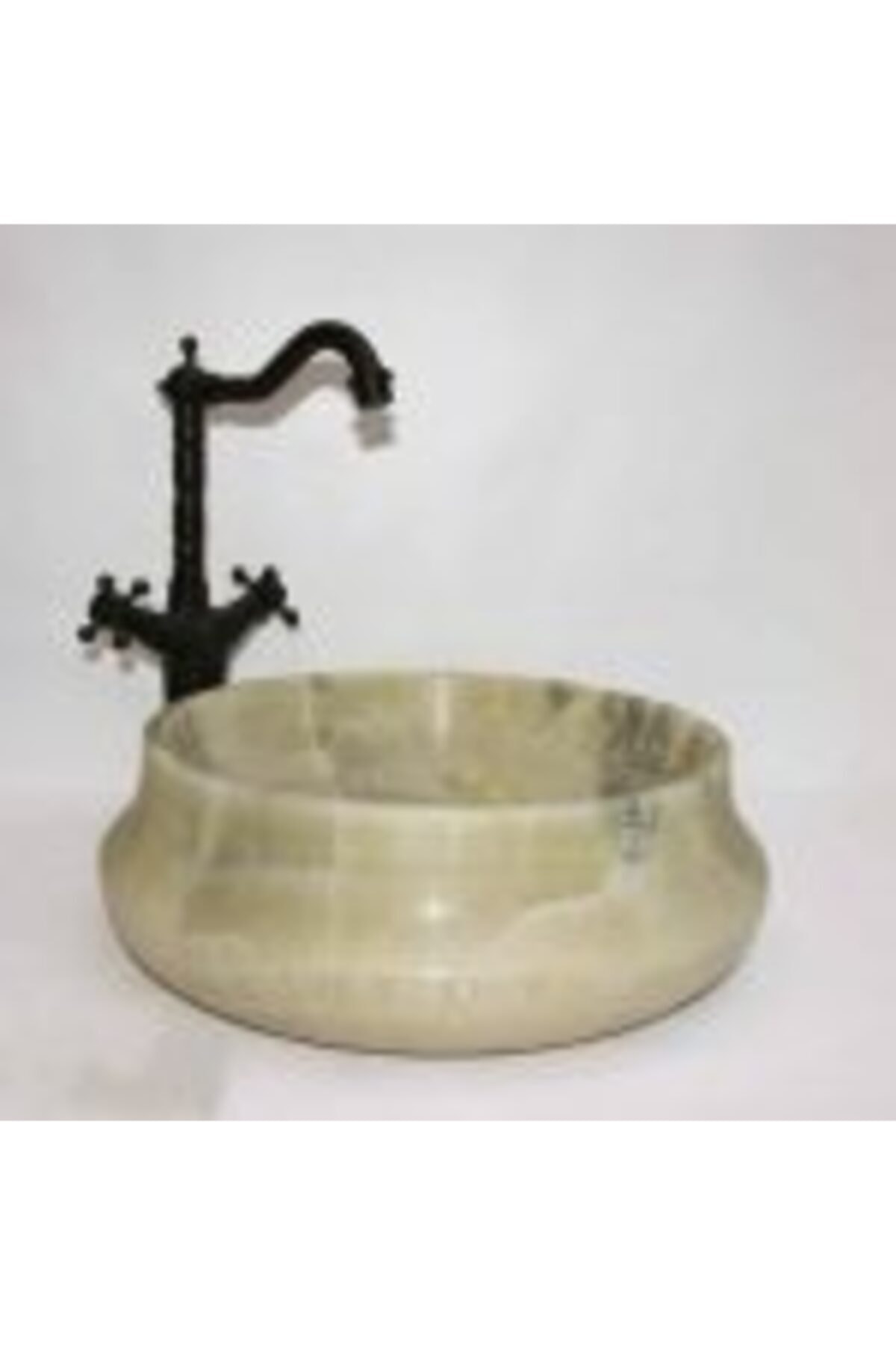 entrend11 Onyx Cam Mermer Armut Dizayn Lavabo