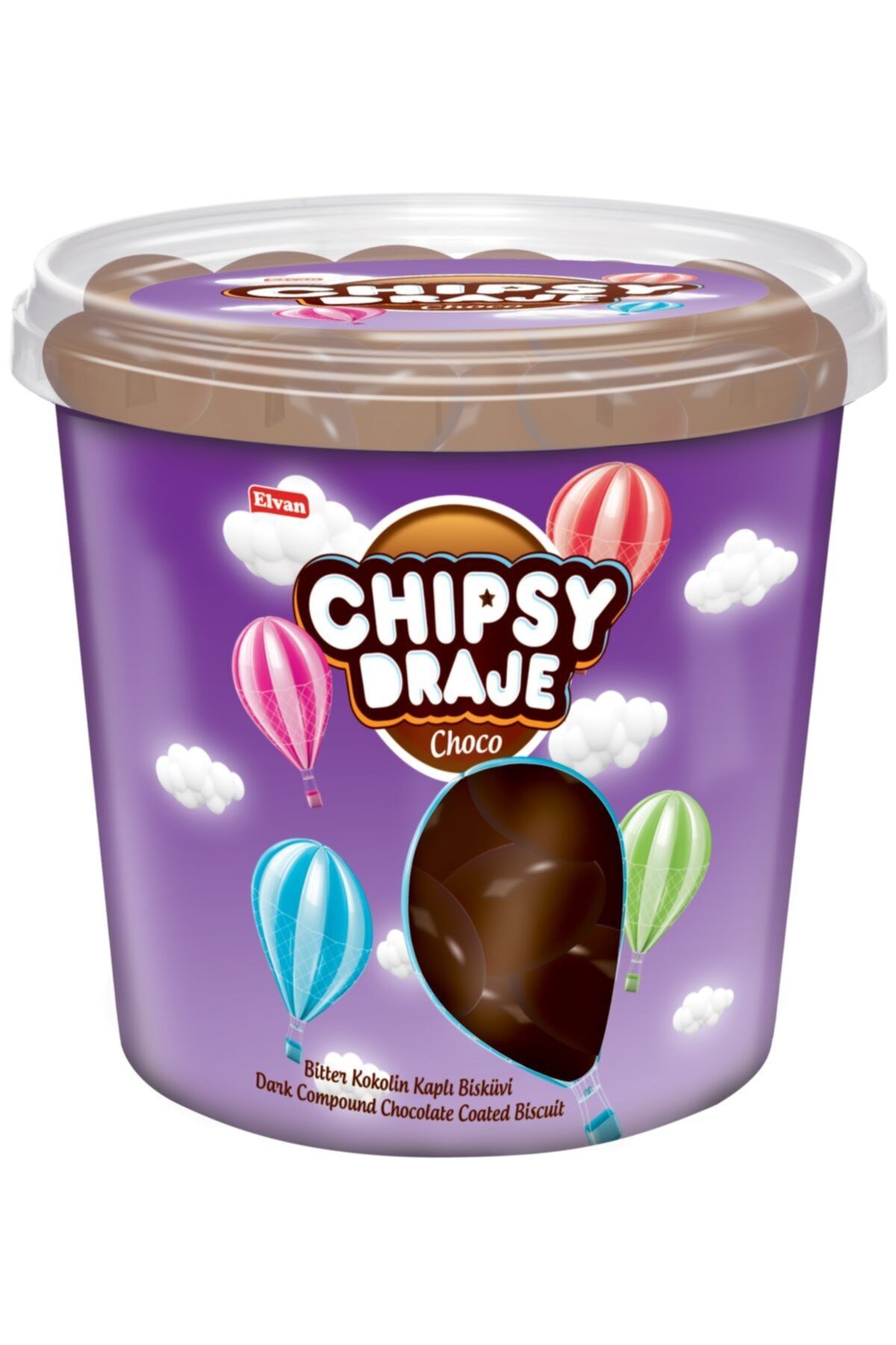 BONBON Chıpsy Bitter Kakao Kaplı Bisküvi Draje 400gr