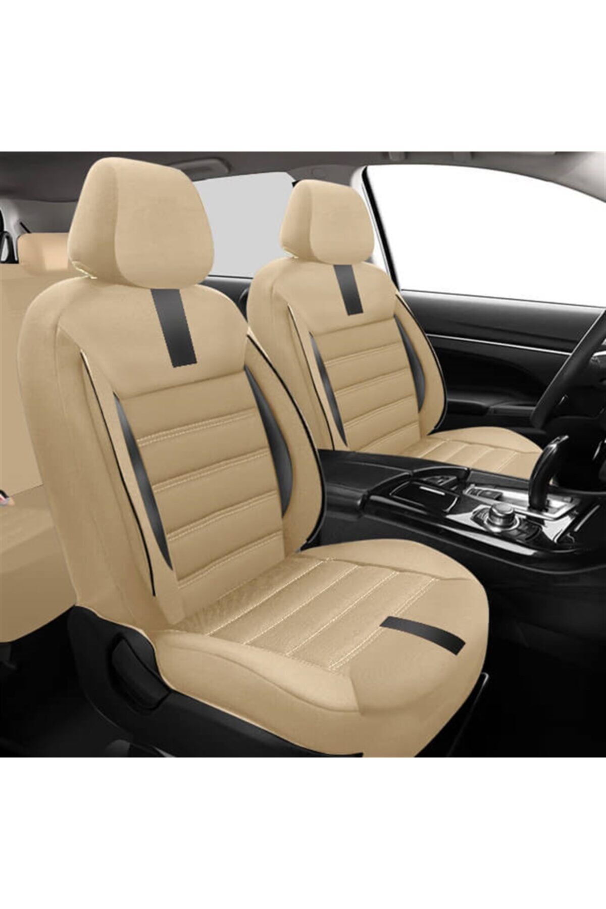 NiCe Shop Opel Astra H Uyumlu Koltuk Kılıfı Oniks - Bej