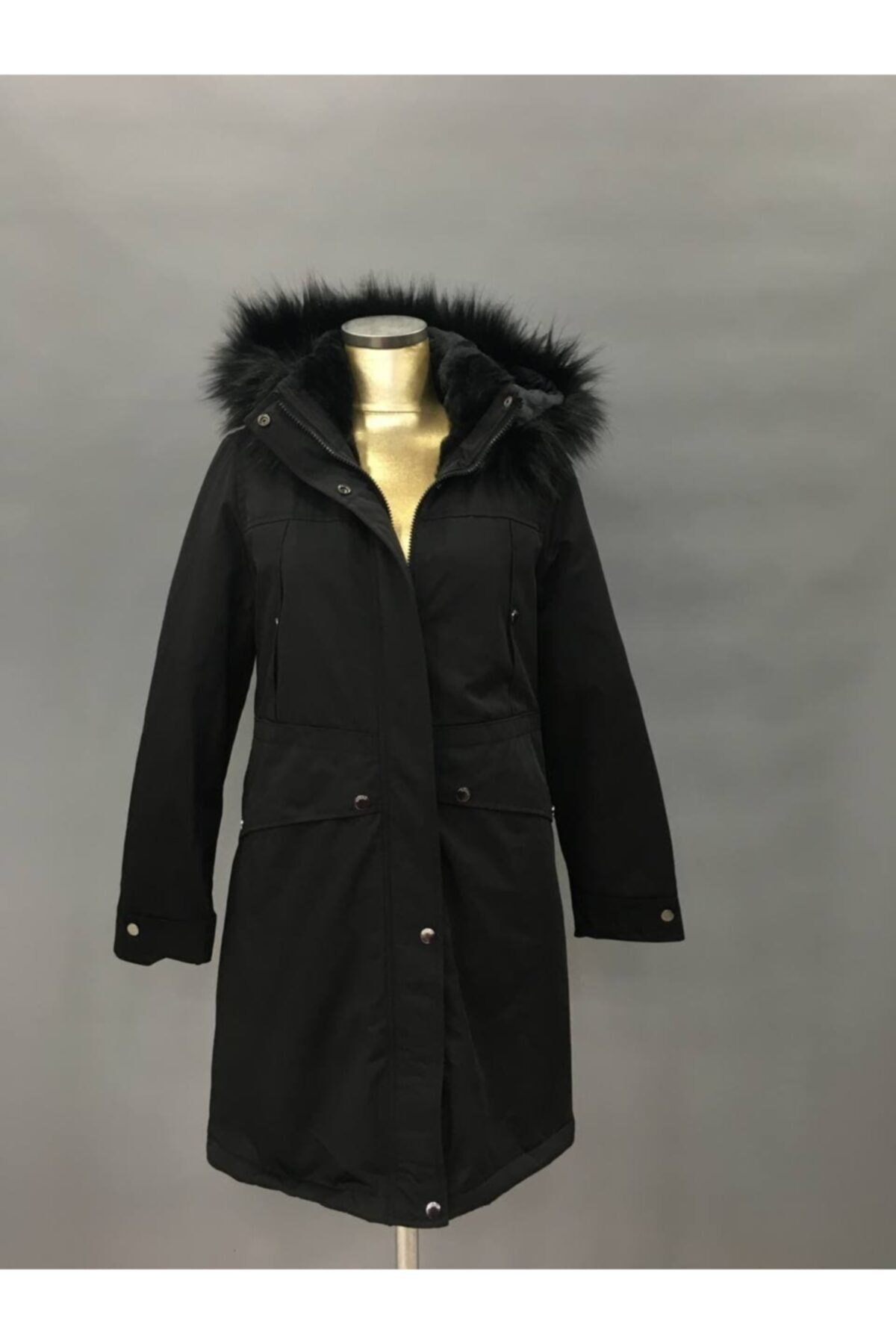 Şimşek Giyim Kadın Siyah Parka