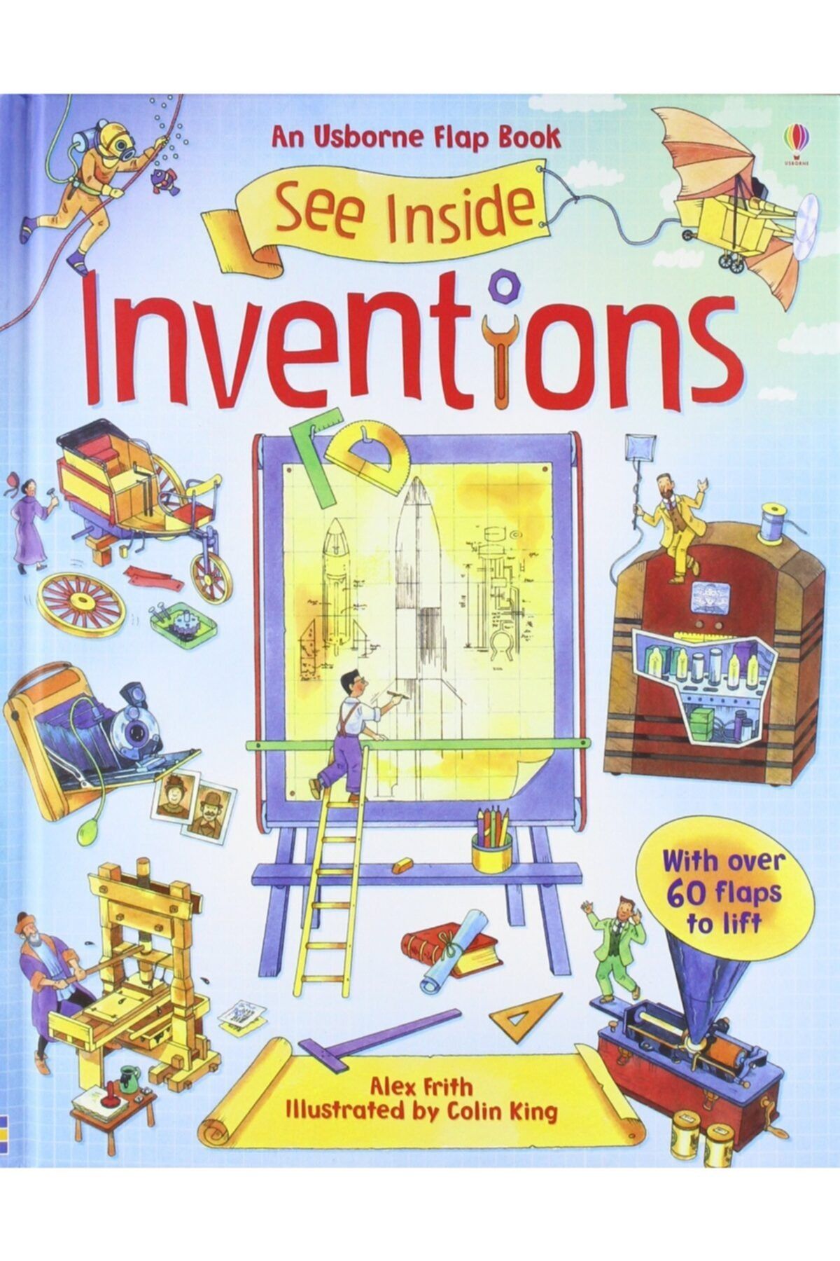 Usborne See Inside Inventions- - With Over 60 Flaps To Lift