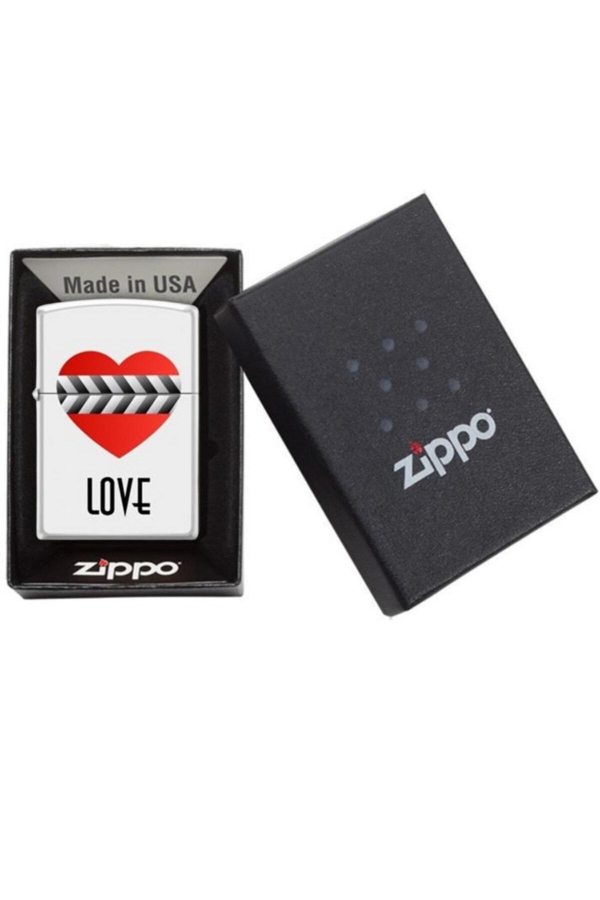 Zippo Çakmak Heart Clapperboard 214 214-001979