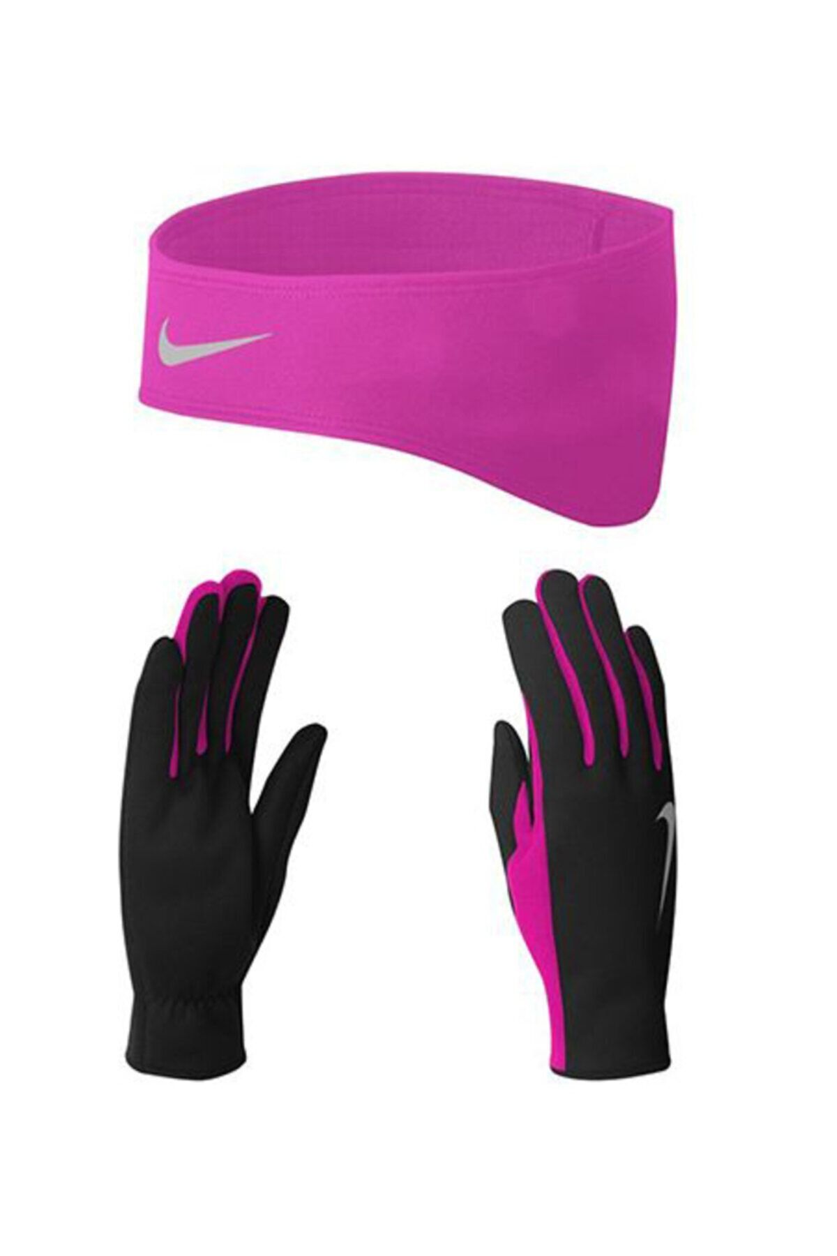 Nike Wmns Termal Koşu Eldiveni Saç Bandı Seti