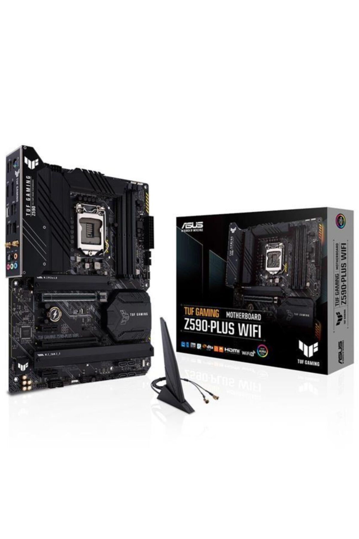 ASUS Tuf Gamıng Z590-plus Wıfı Ddr4 5133mhz 1xhdmı 1xdp 3xm.2 Usb 3.2 Type-c Atx 1200p