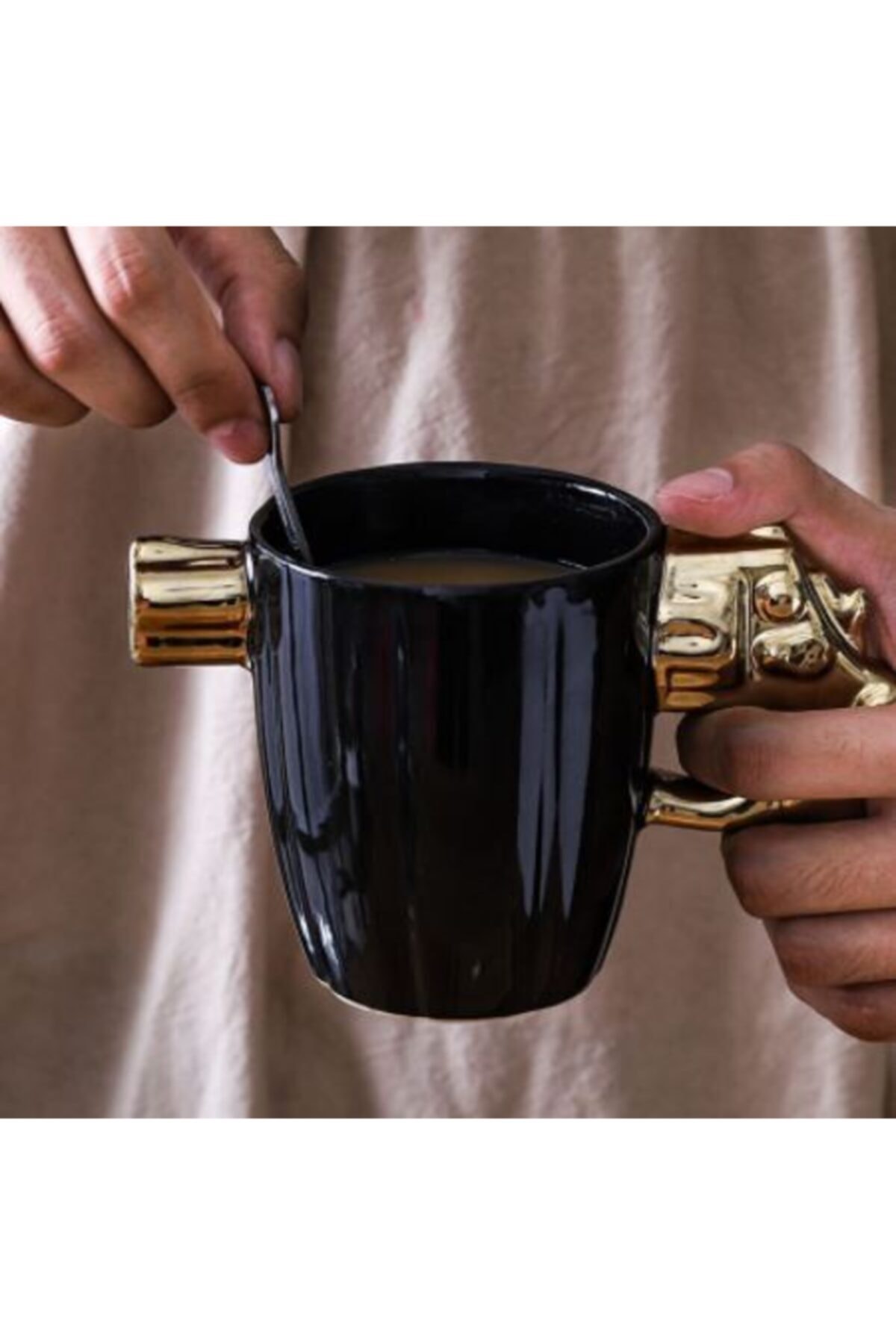 GEMRİL Silah Tasarımlı 3d Mug Hediyelik Bardak Kahve Fincanı Tasarım Kupa