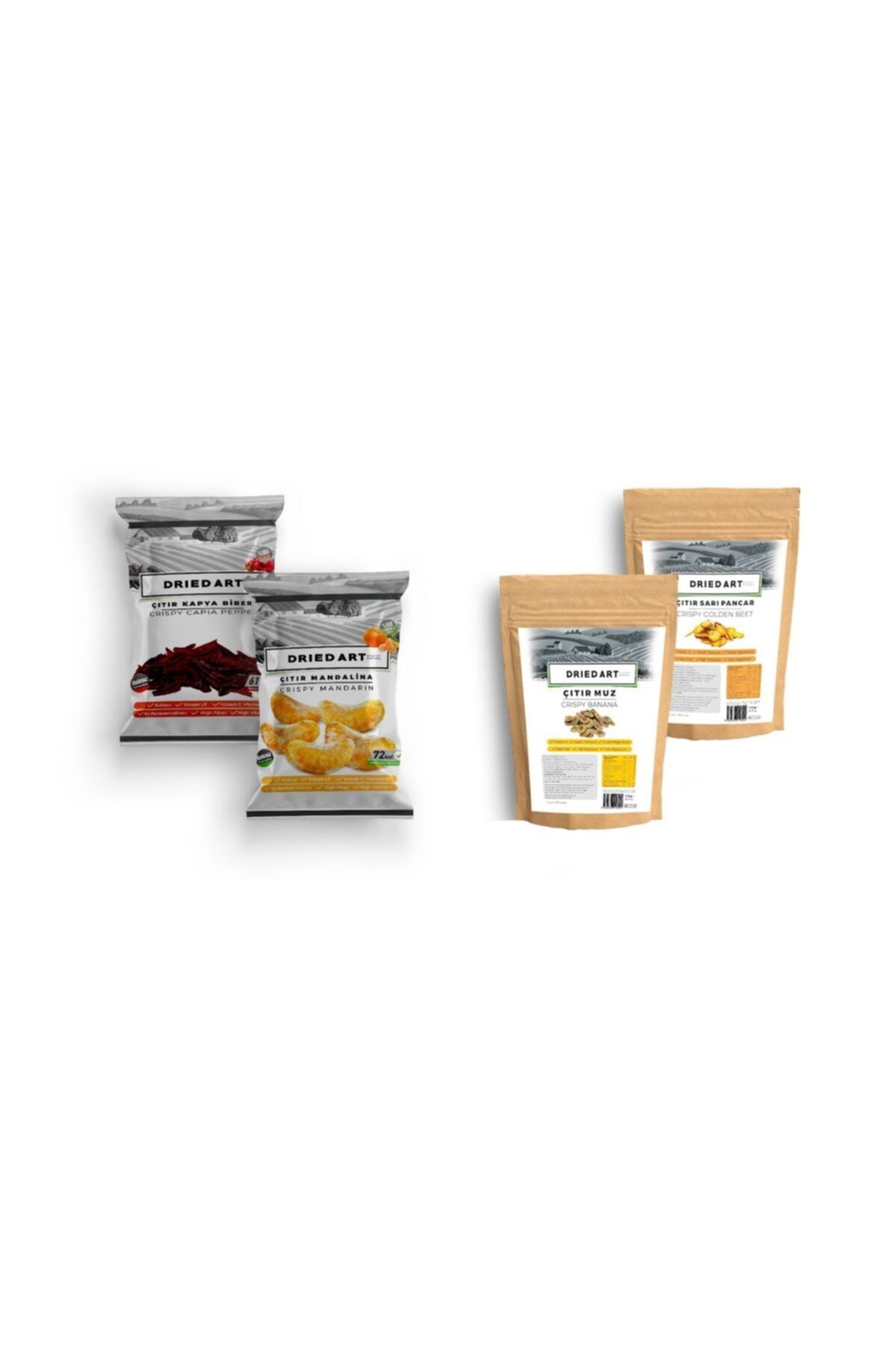 Dried Art 4x 20 Gr Çıtır Sebze & Meyve Mix 2