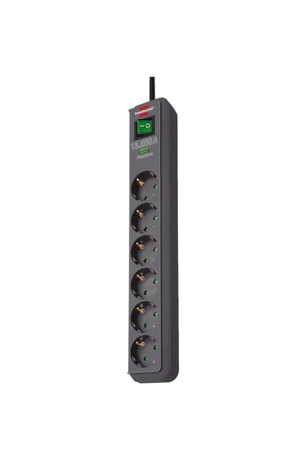 Brennenstuhl Eco-line Çoklu Priz Yüksek Gerilim Korumalı Gri 1159700015